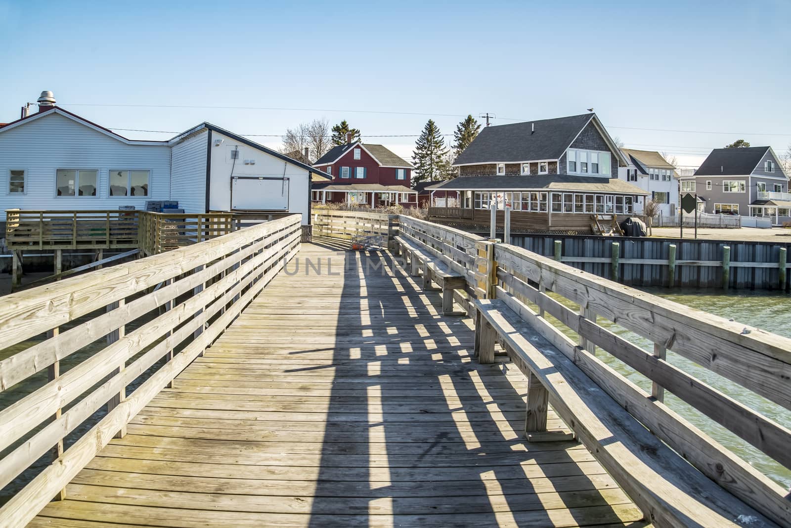 Scenic view of Pine Point in Scarborough, Maine.