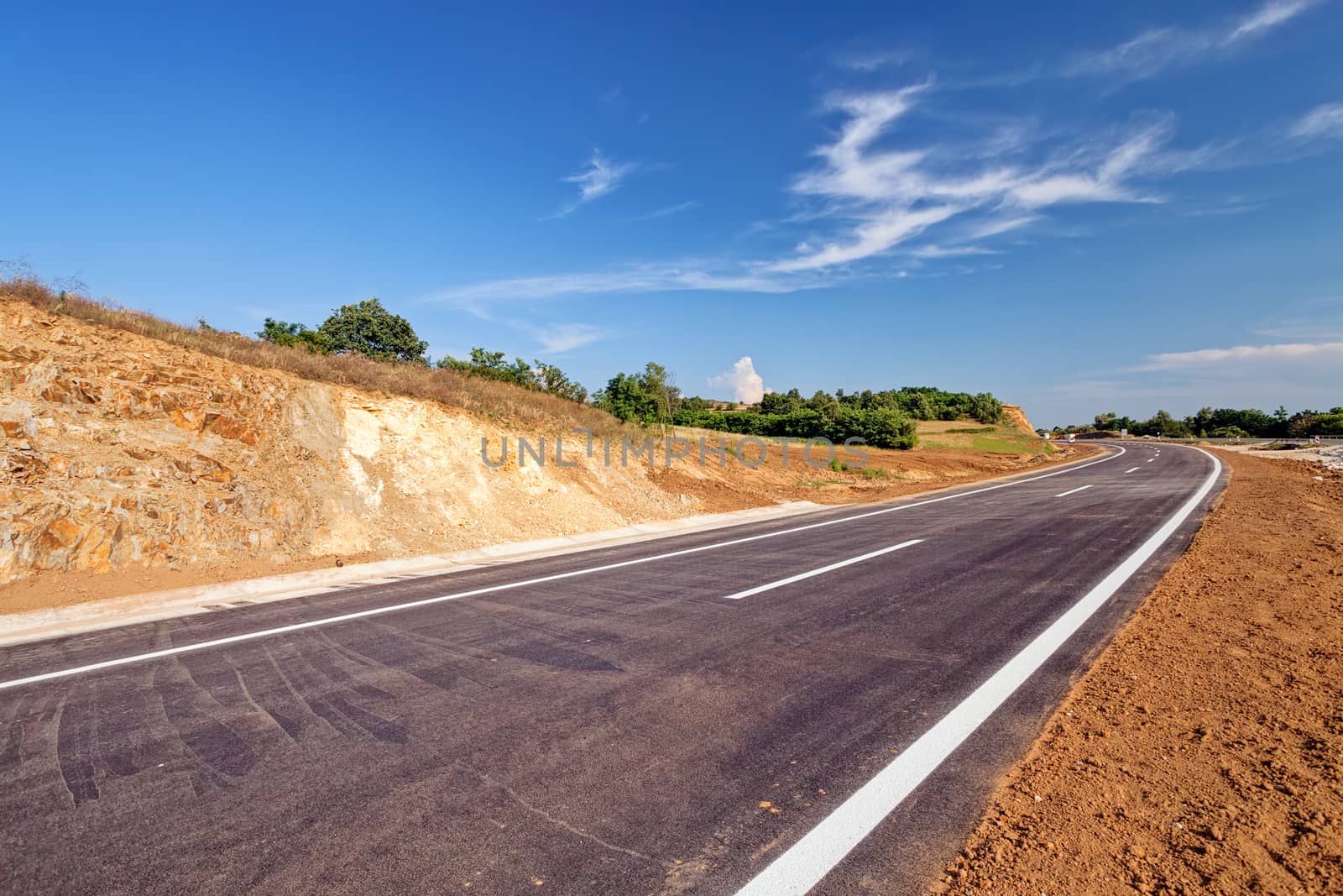 New asphalt road by vladimirnenezic