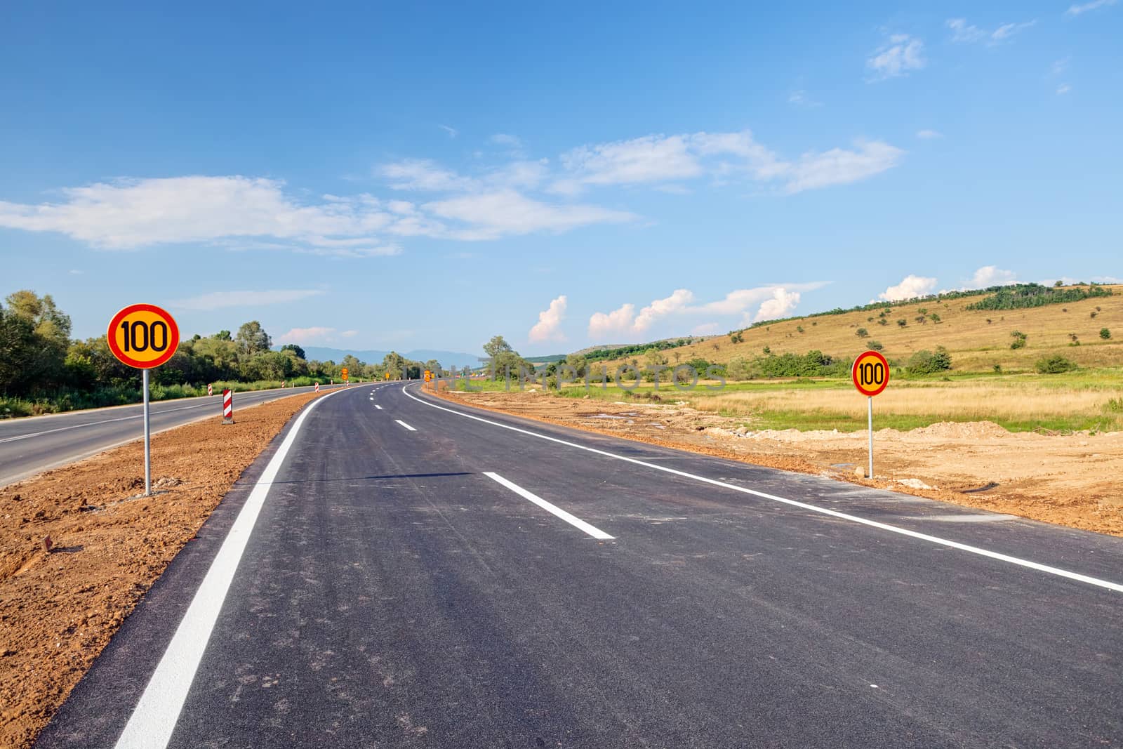 New asphalt road by vladimirnenezic
