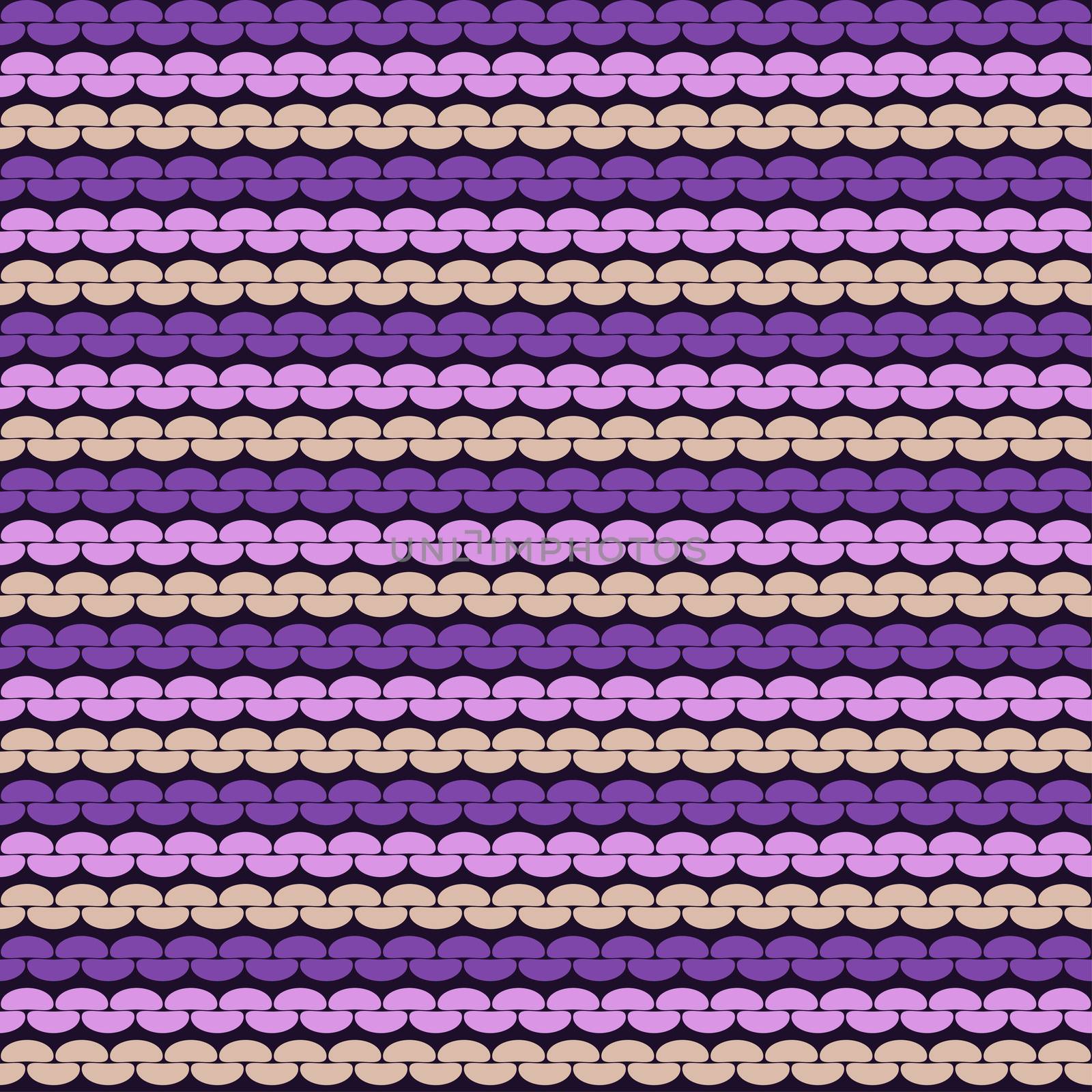 Seamless knitted background. Knitted realistic seamless pattern of purple and pink color. Reverse side.