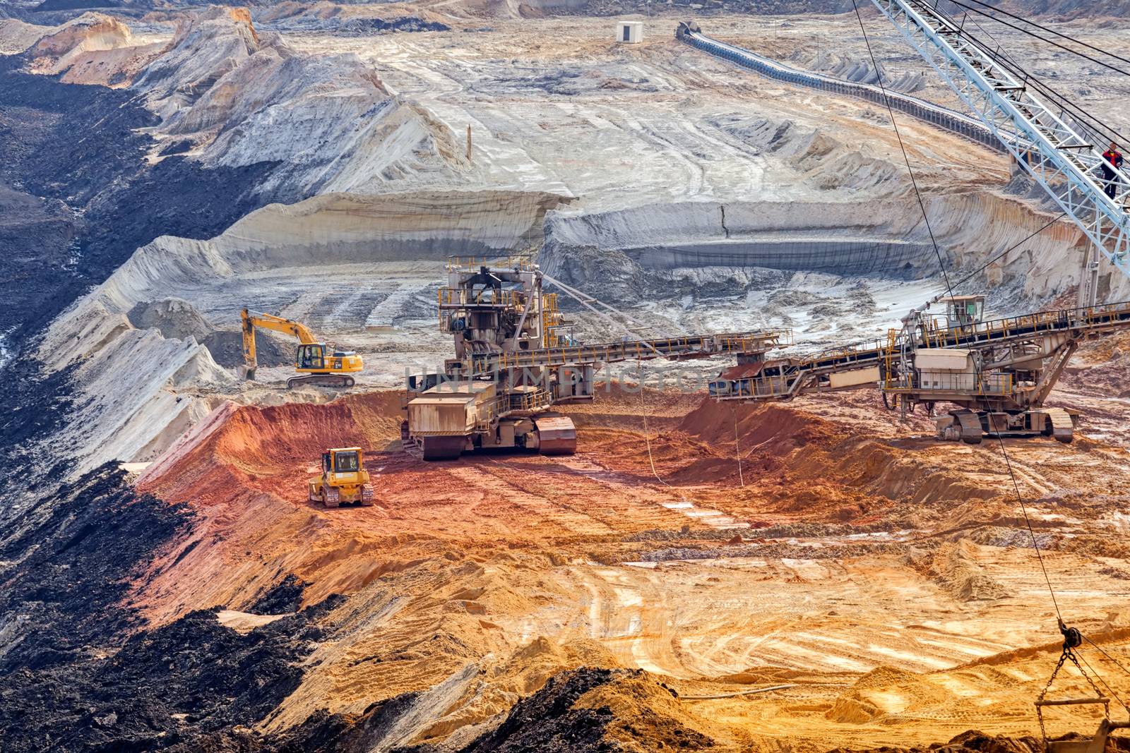 open mining pit by vladimirnenezic