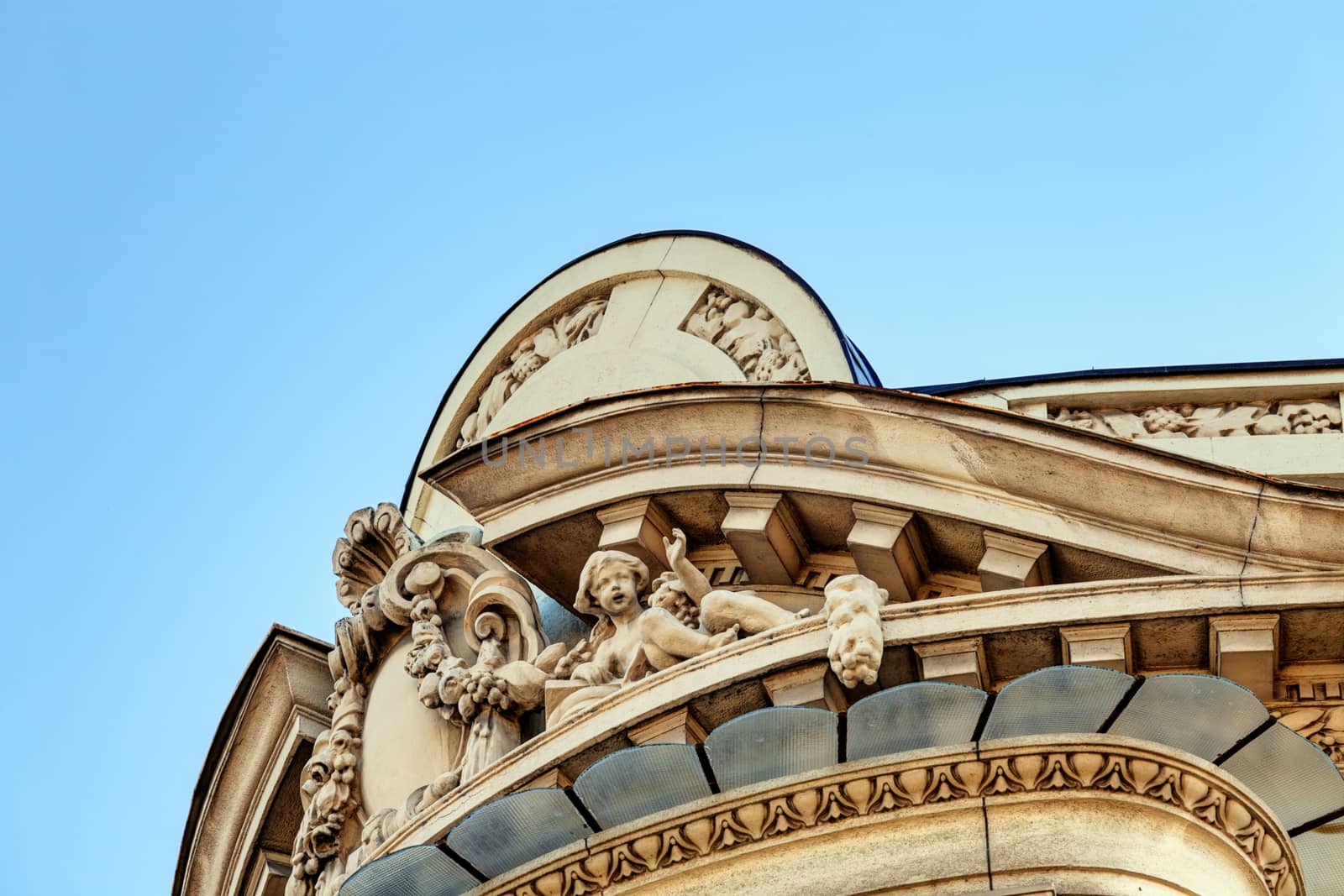 stone facade on classical building by vladimirnenezic