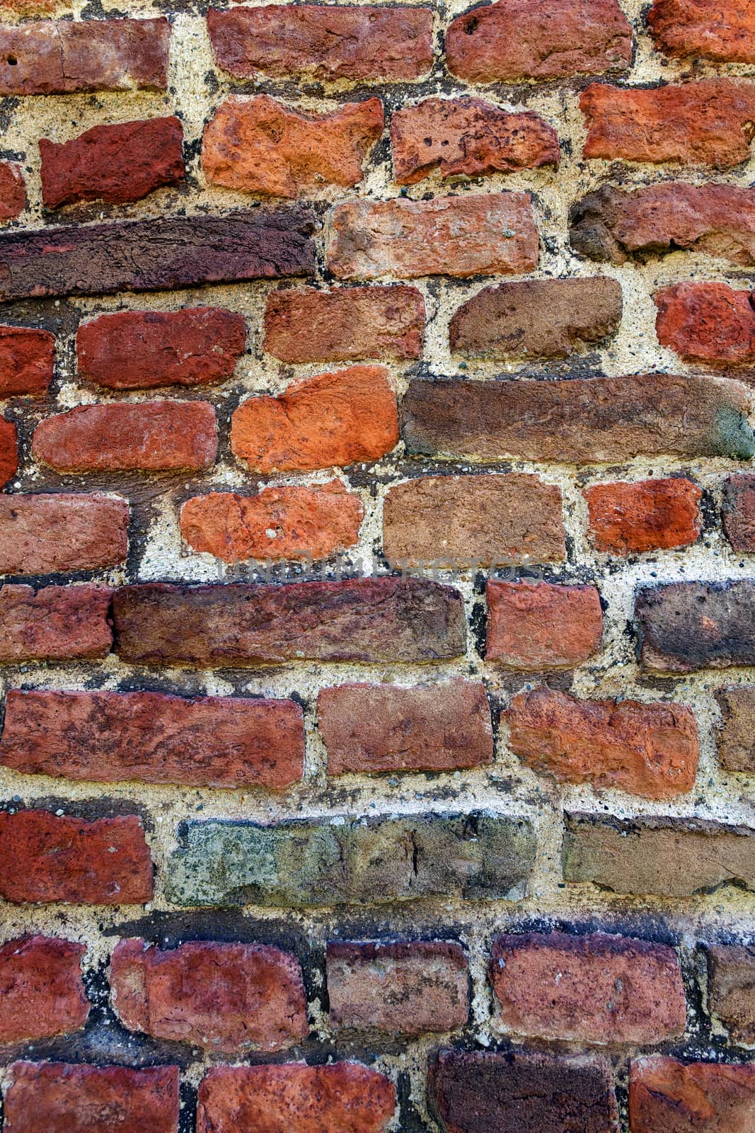 old brick wall at belgrade fortress, belgrade serbia