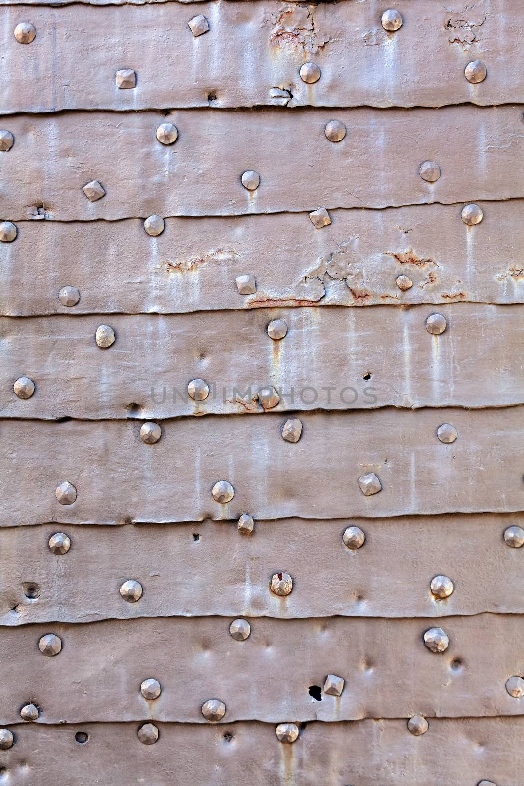 detail of medieval gate door at Belgrade fortress