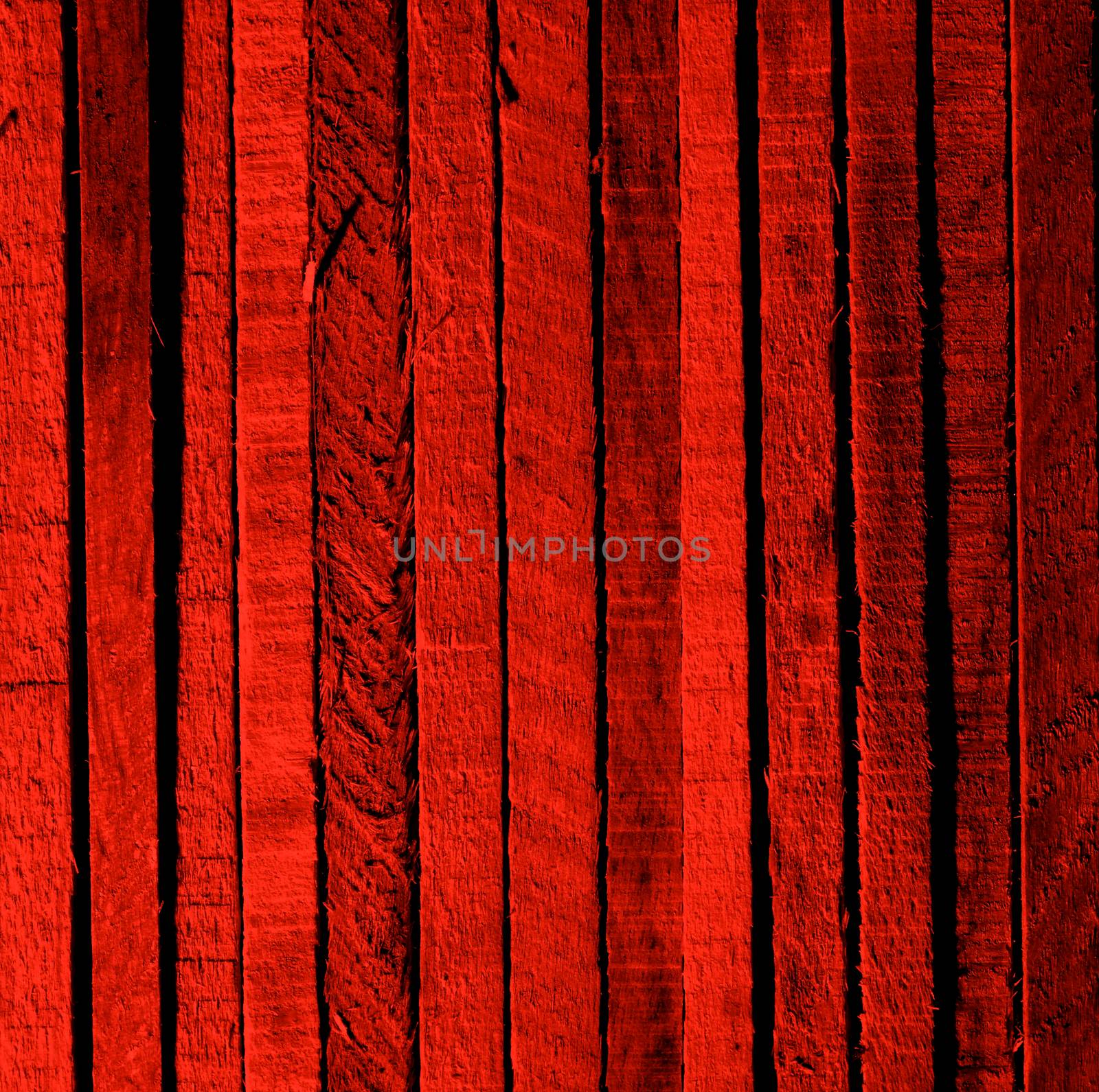 Dark Red Background of Cracked Wooden Plank closeup