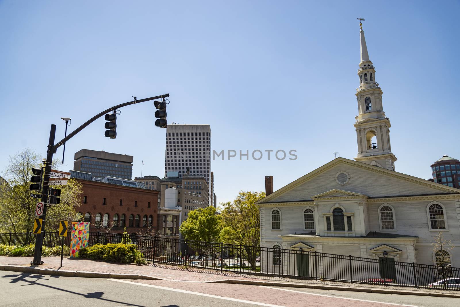 Providence, Rhode Island. Downtown Providence in New England region of the United States.