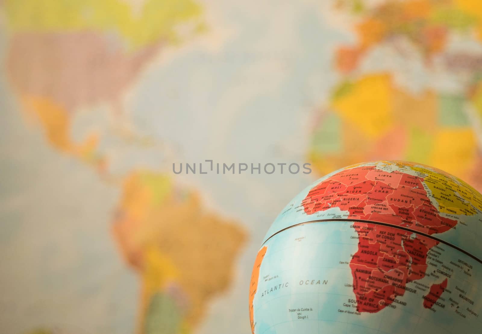 Africa map on a globe by wael_alreweie