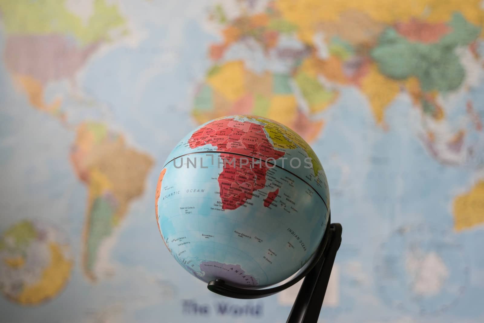 Africa map on a globe by wael_alreweie