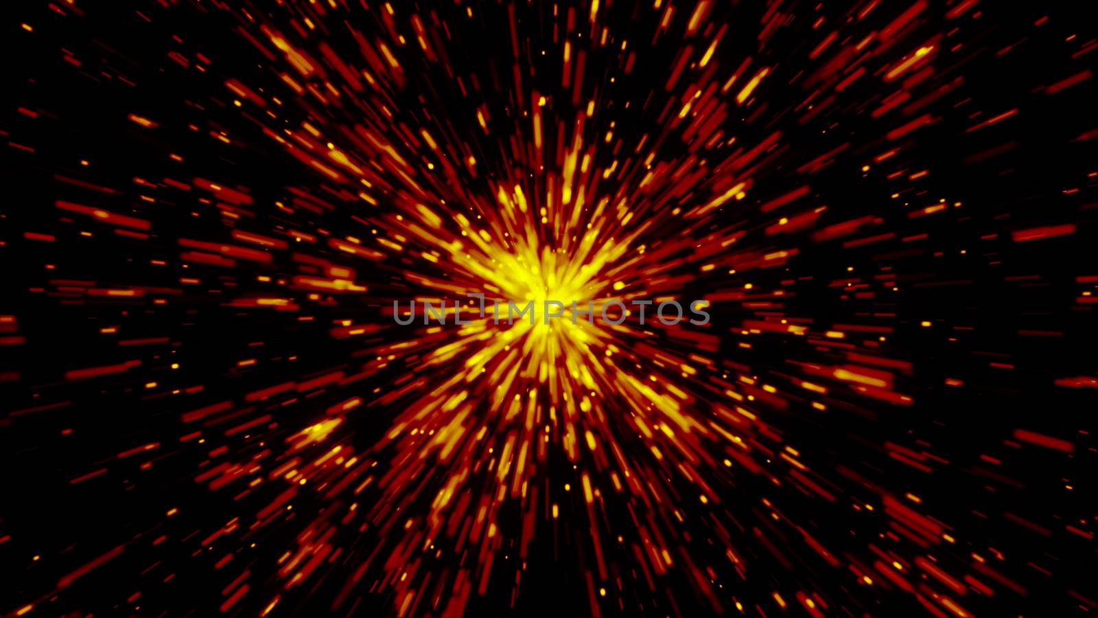 Abstract background with Hyperspace Travel. 3d rendering