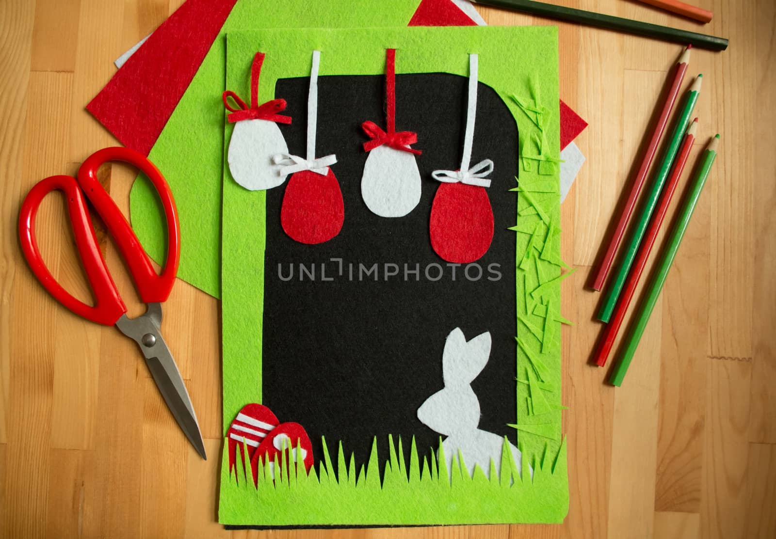 easter holiday craft frame with a bunny by Desperada