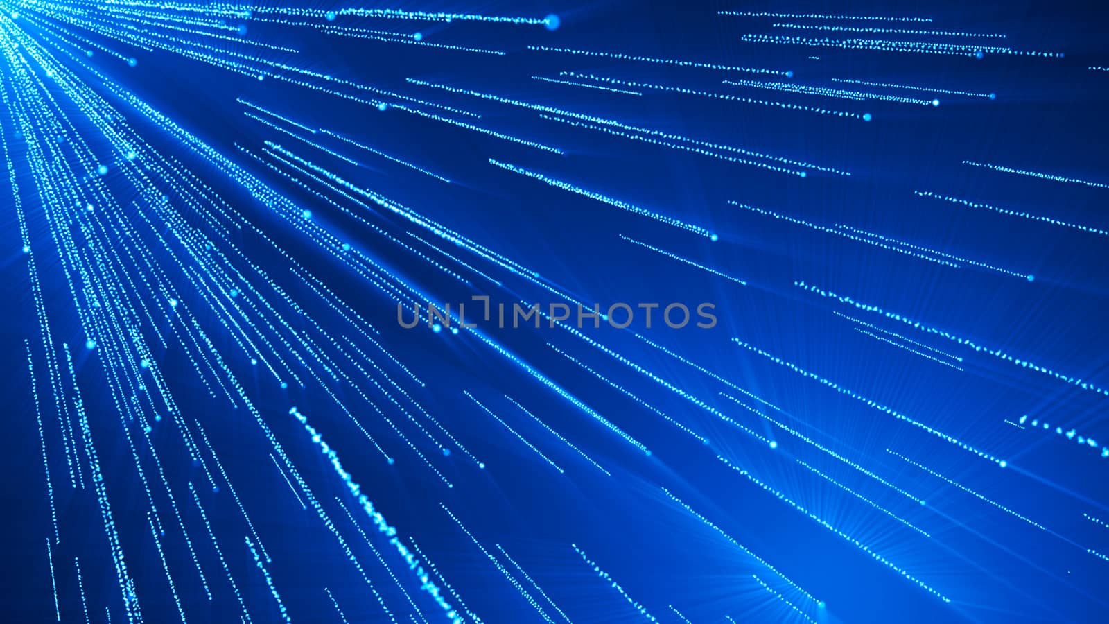 Abstract background with particles rain. Digital 3d rendering backdrop