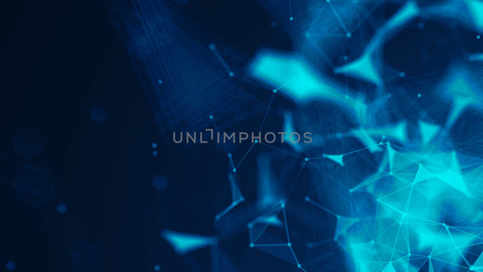 Abstract Polygonal Space Background with Connecting Dots and Lines by nolimit046