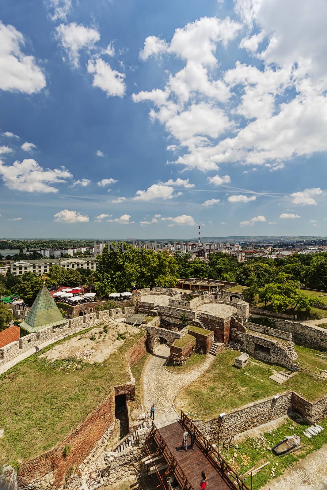 Belgrade fortress and panorama view, Belgrade Serbia