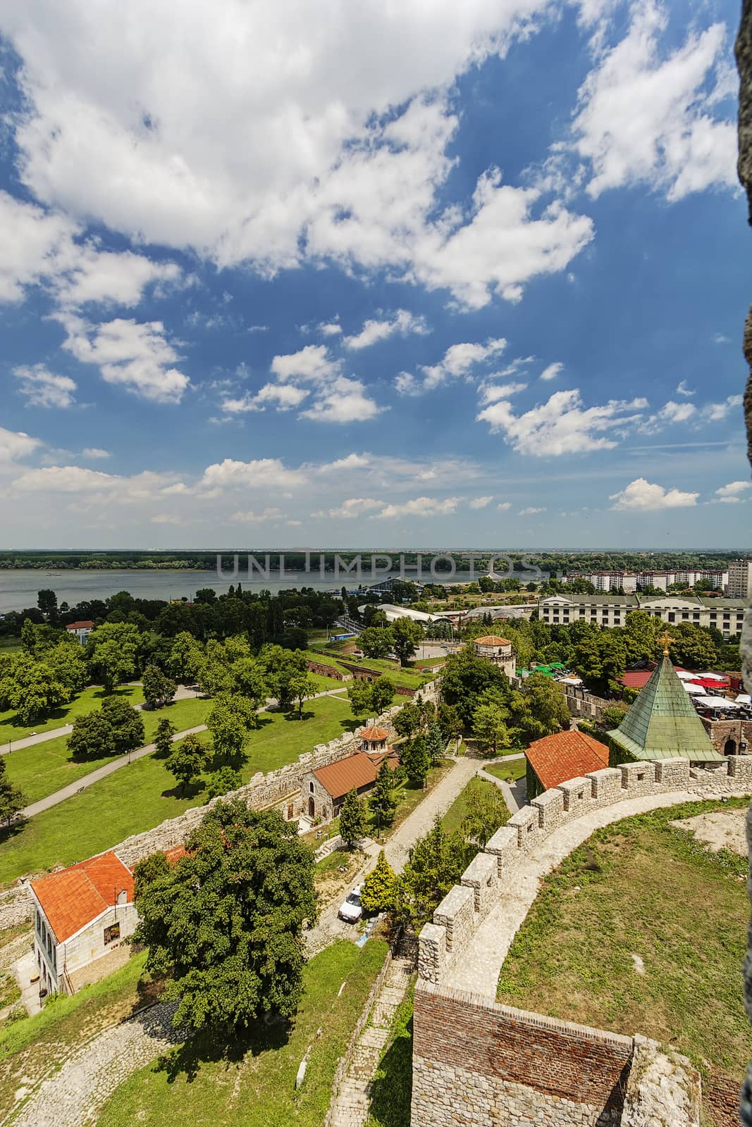 Belgrade fortress and panorama view, Belgrade Serbia
