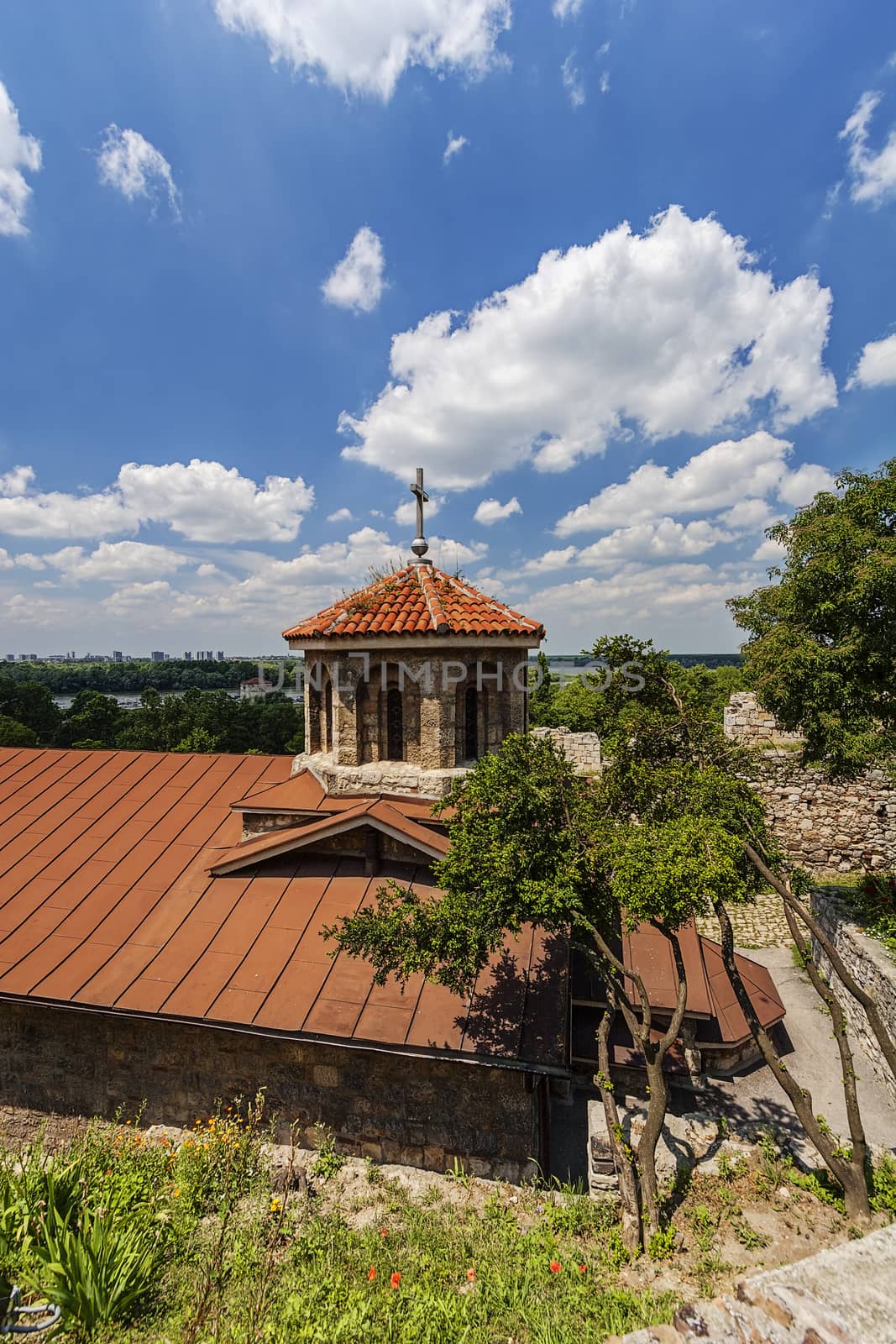 Belgrade fortress and saint Petka chapel in day time, capital of Serbia