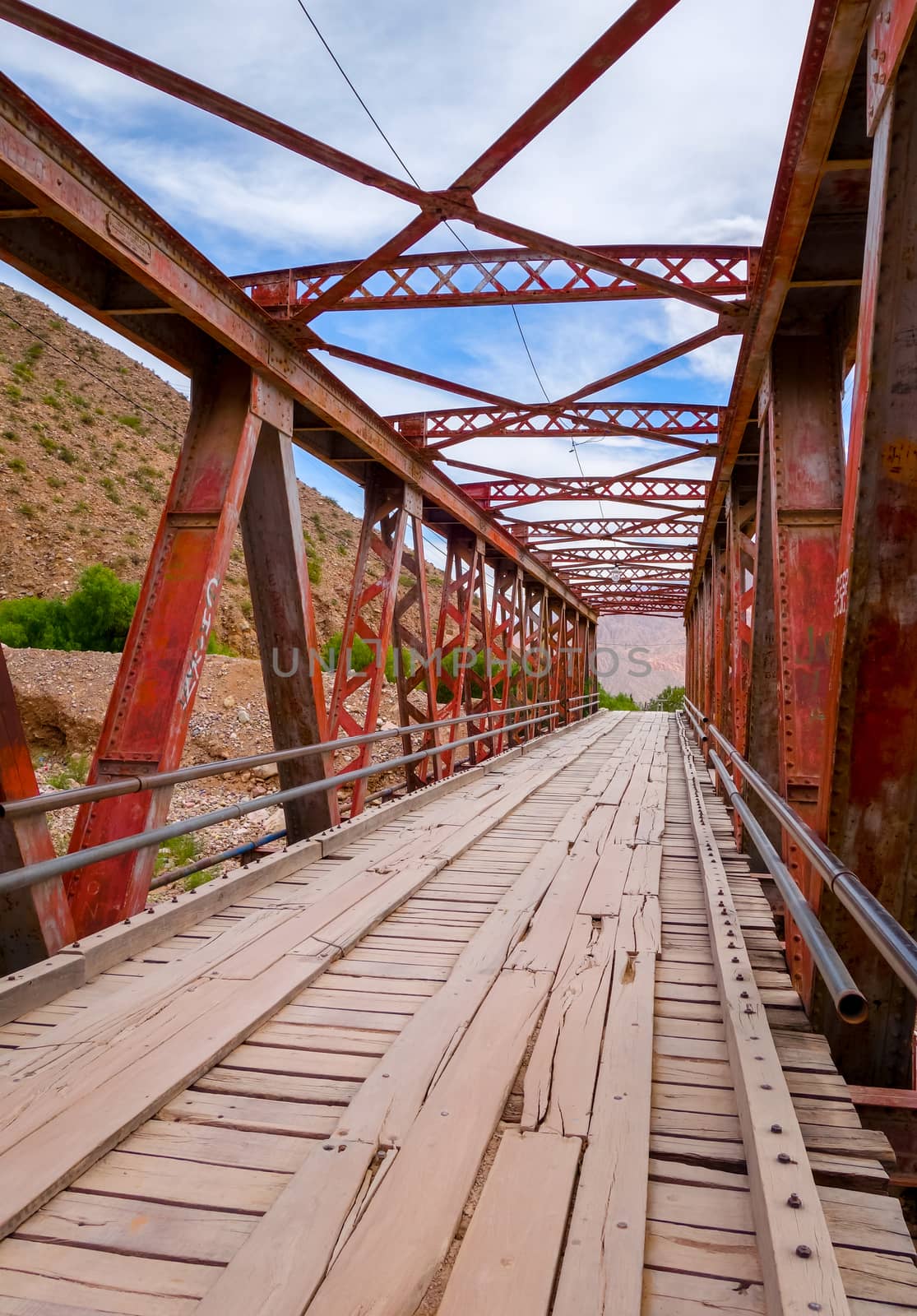 Old bridge in Tilcara Pukara, Argentina