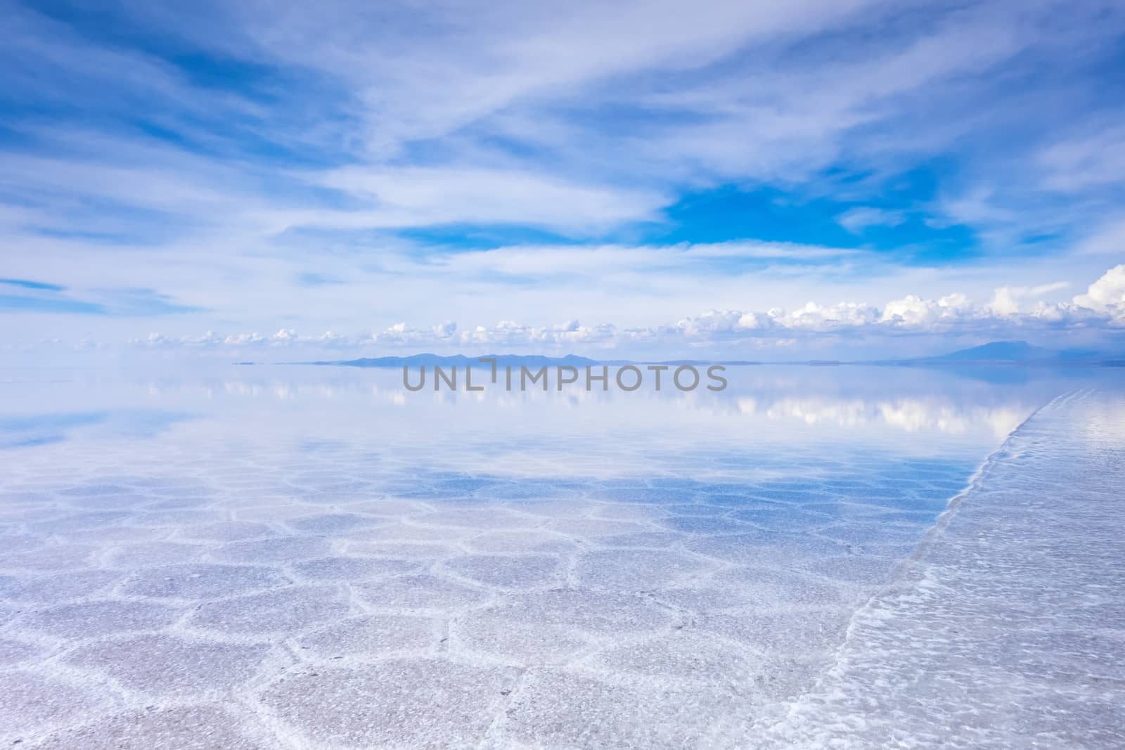 Salar de Uyuni salt white flats desert, Andes Altiplano, Bolivia