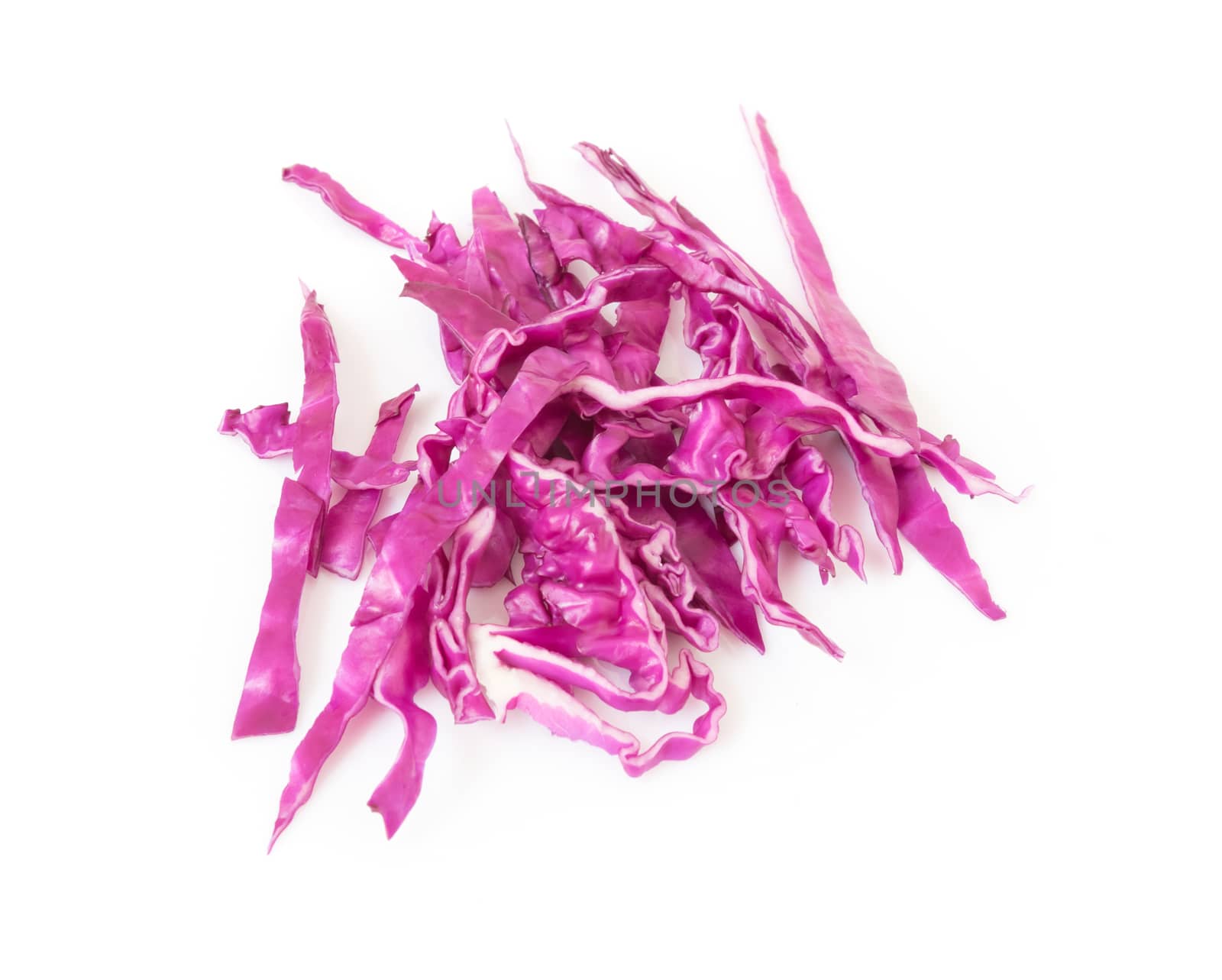 Fresh of sliced purple cabbage on white background by pt.pongsak@gmail.com