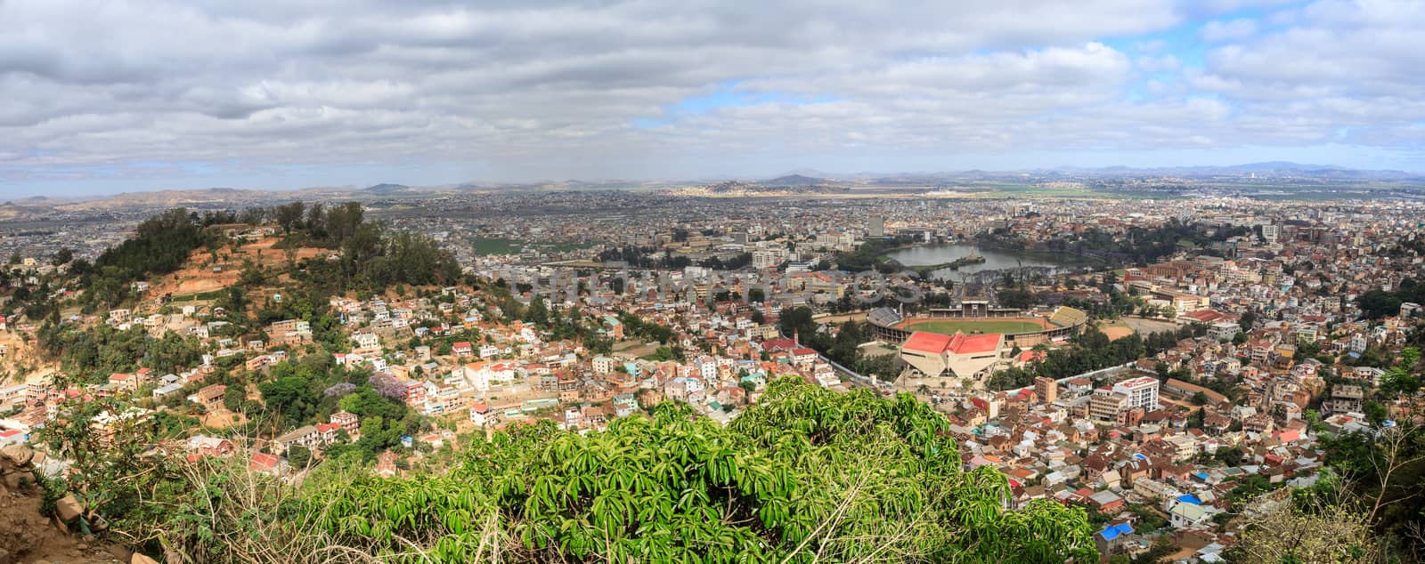 panorama of Antananarivo capital of Madagascar by artush