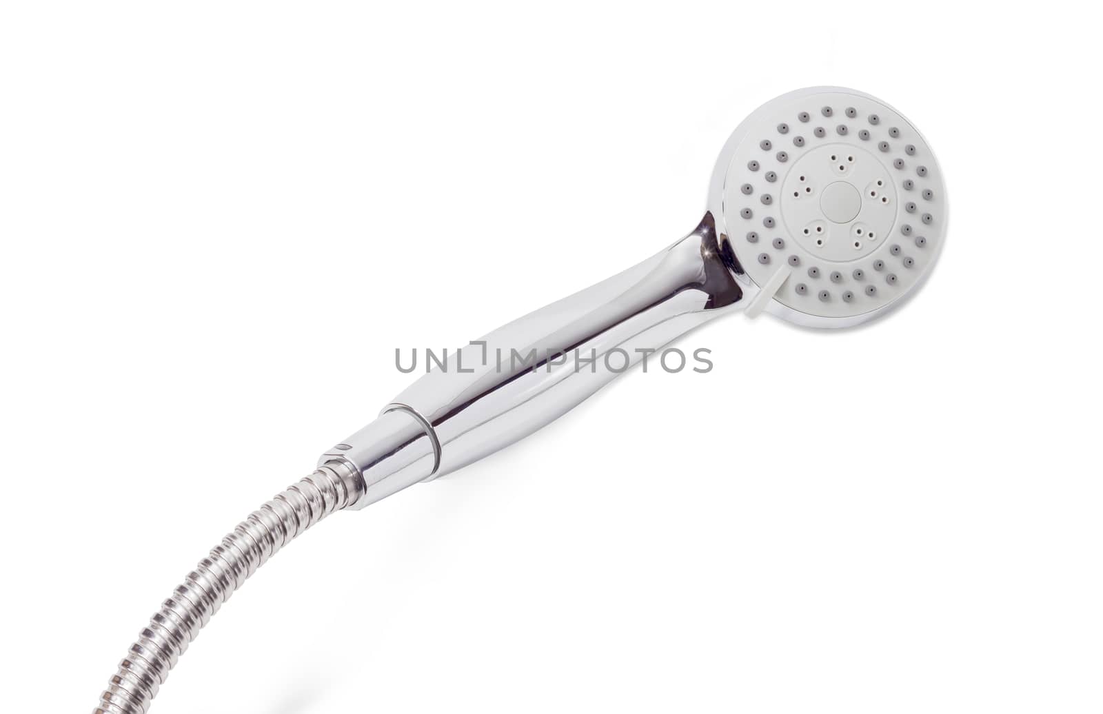 Shower head with shower hose on a white background by anmbph