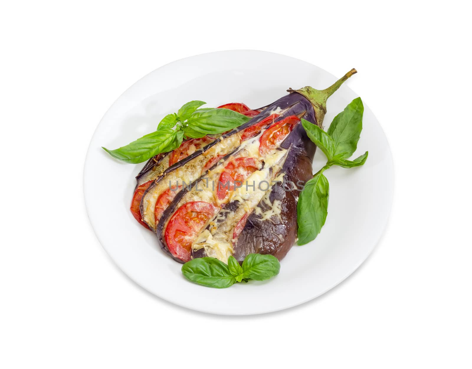 Eggplant stuffed with vegetables and cheese by anmbph