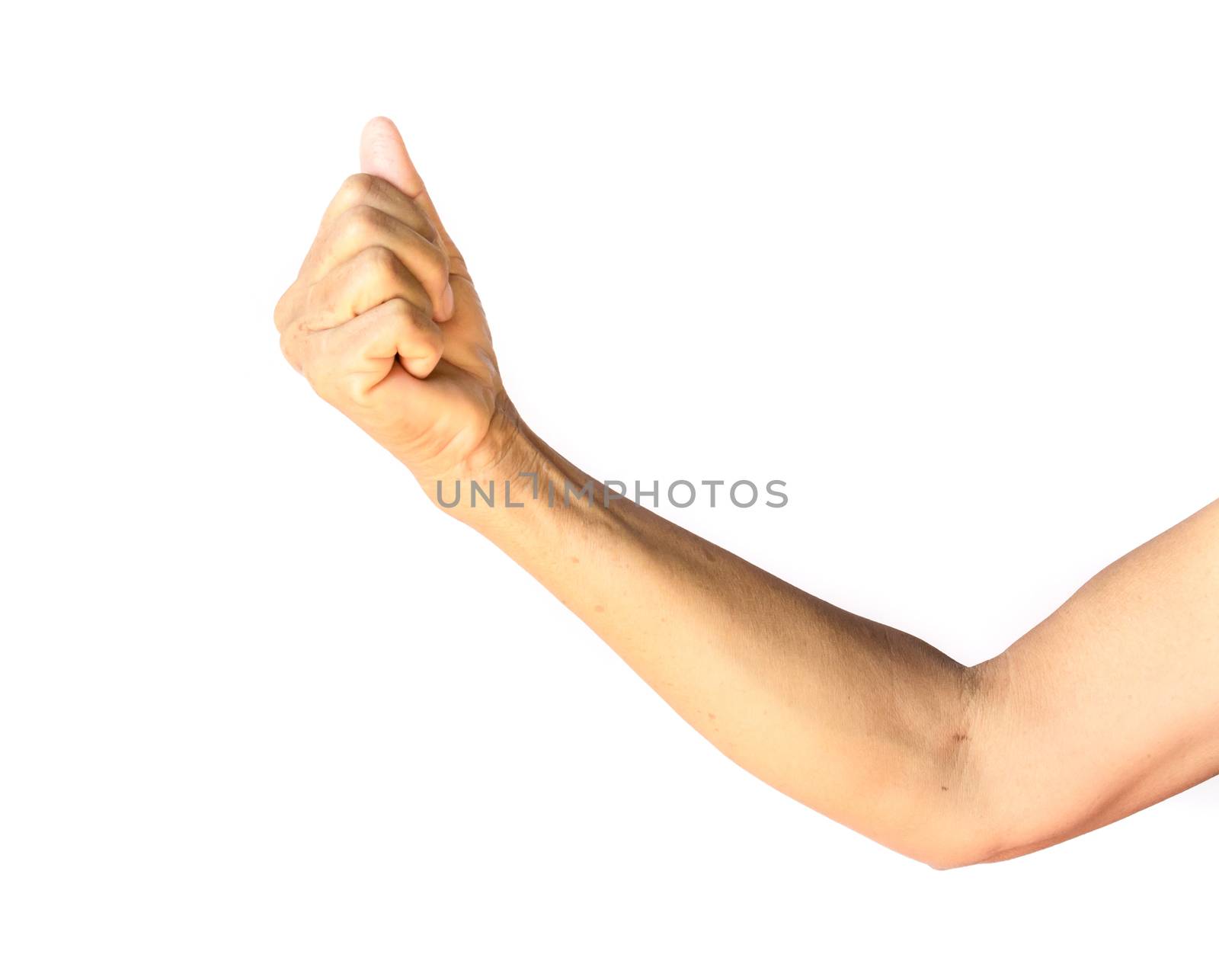 Old woman arm wrinkles with white background, health care and me by pt.pongsak@gmail.com