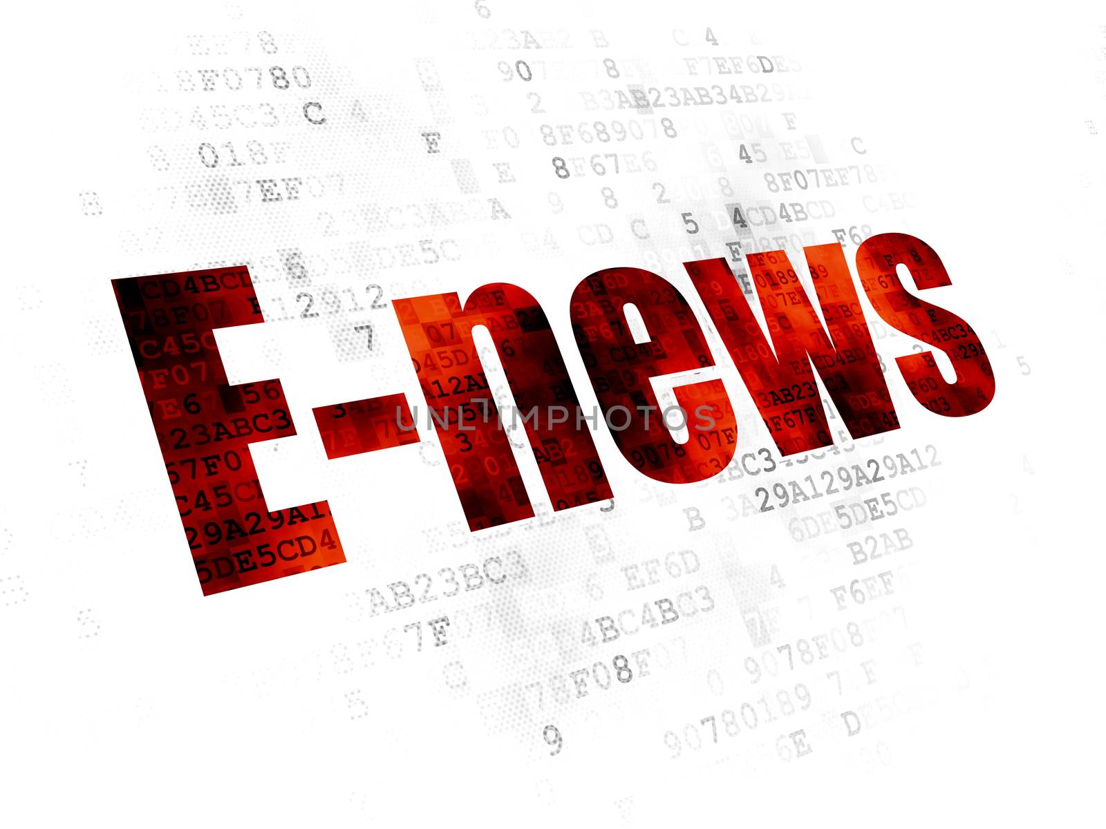 News concept: E-news on Digital background by maxkabakov