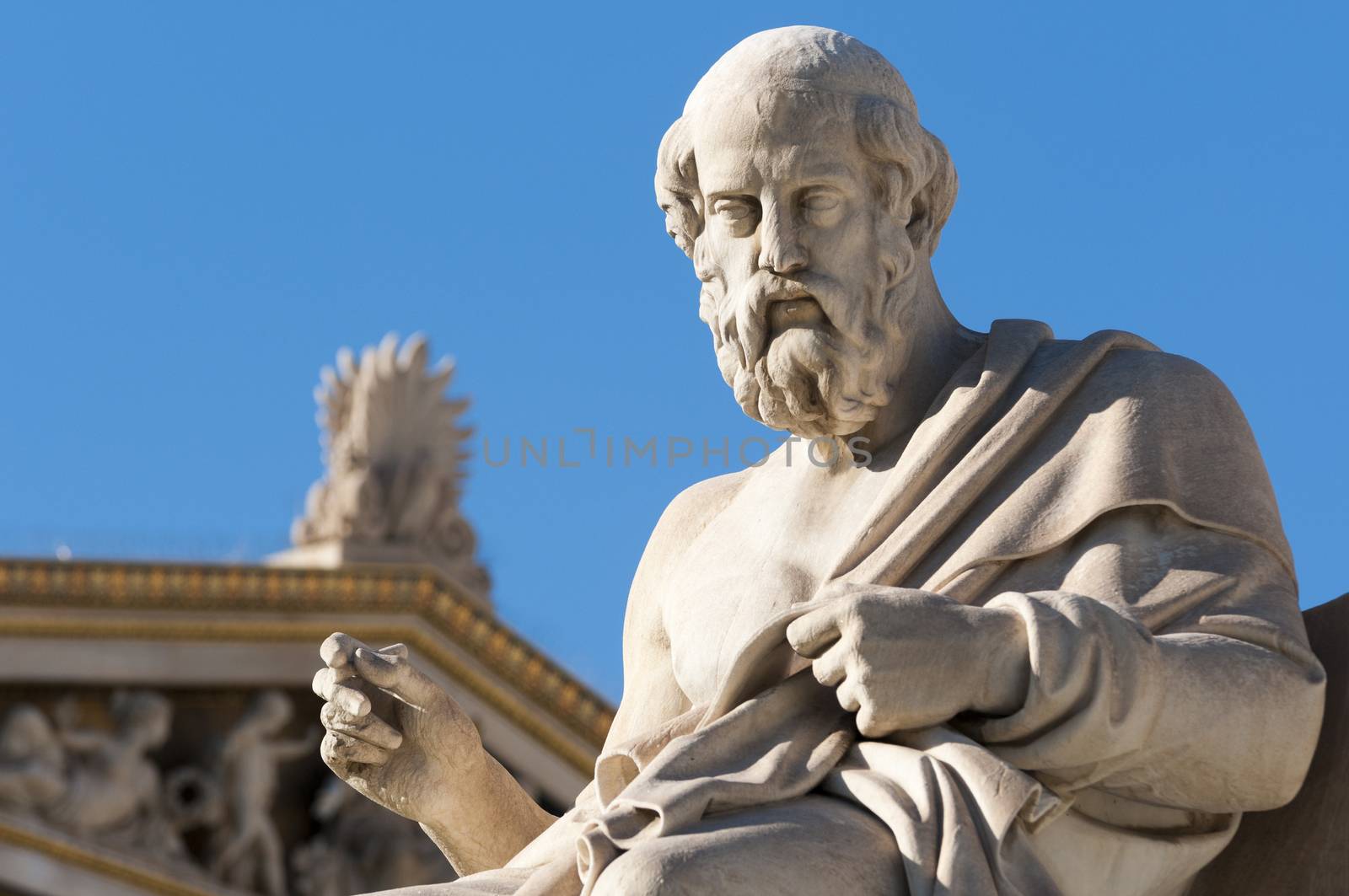 classic statues Plato sitting