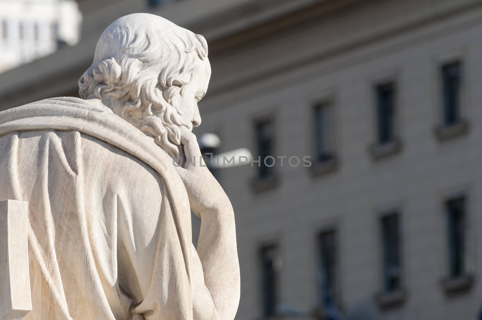 classic statue Socrates by vangelis