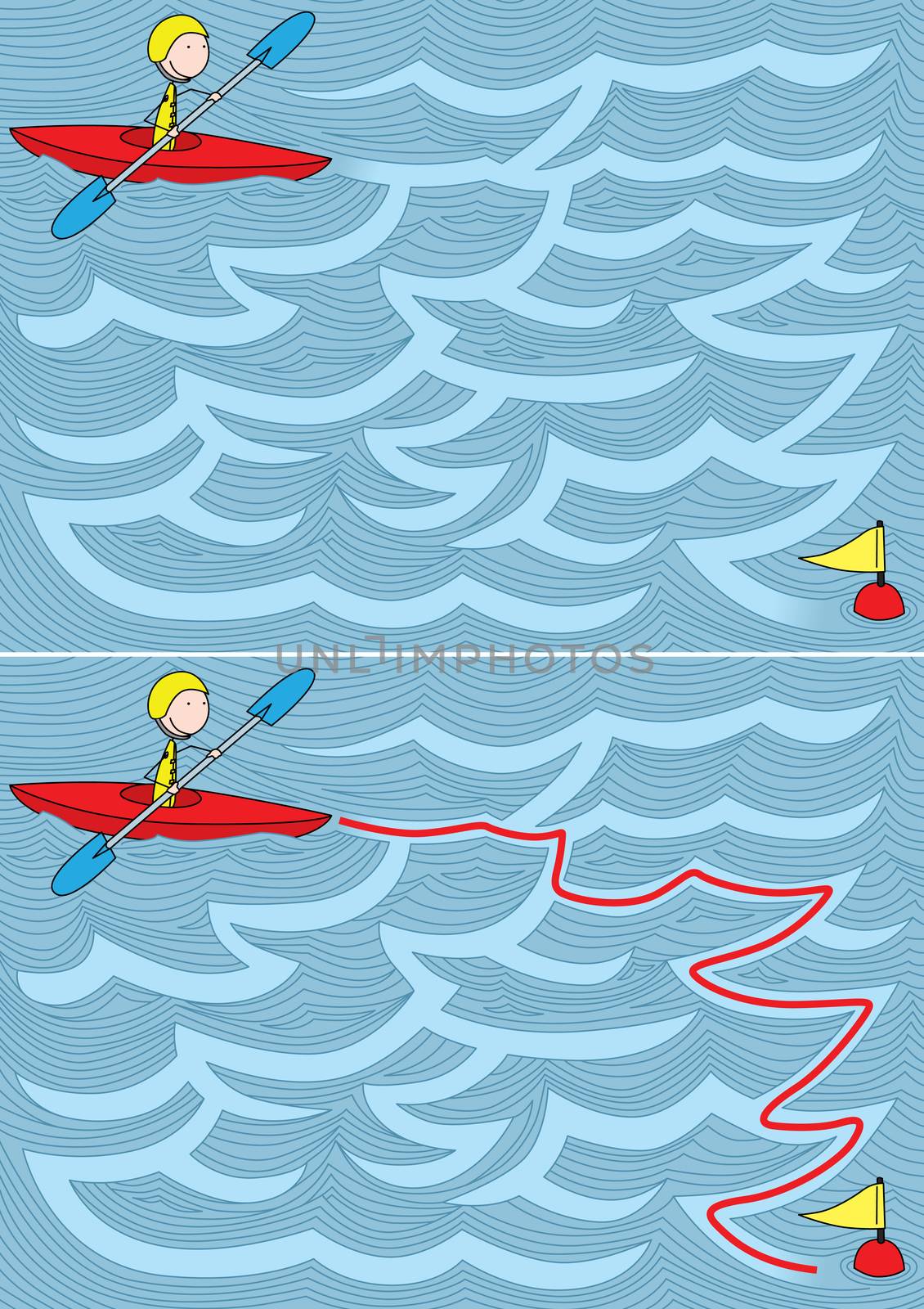 Easy kayak maze by nahhan