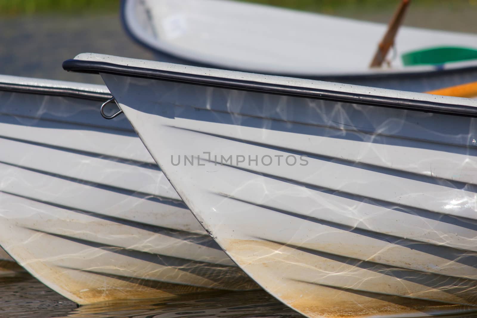 close up of boats on the river