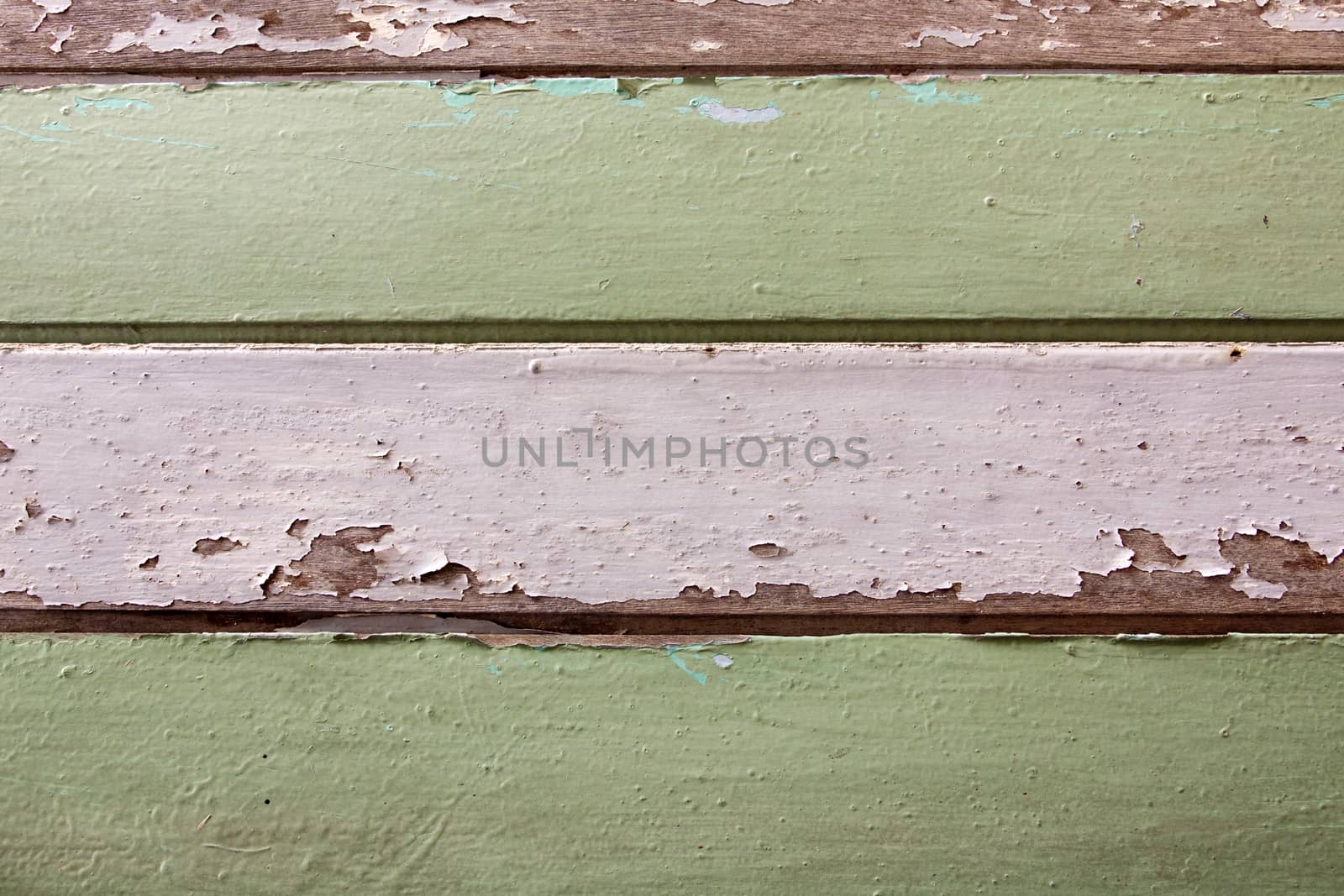 Old wood painted white and green by PeachLoveU