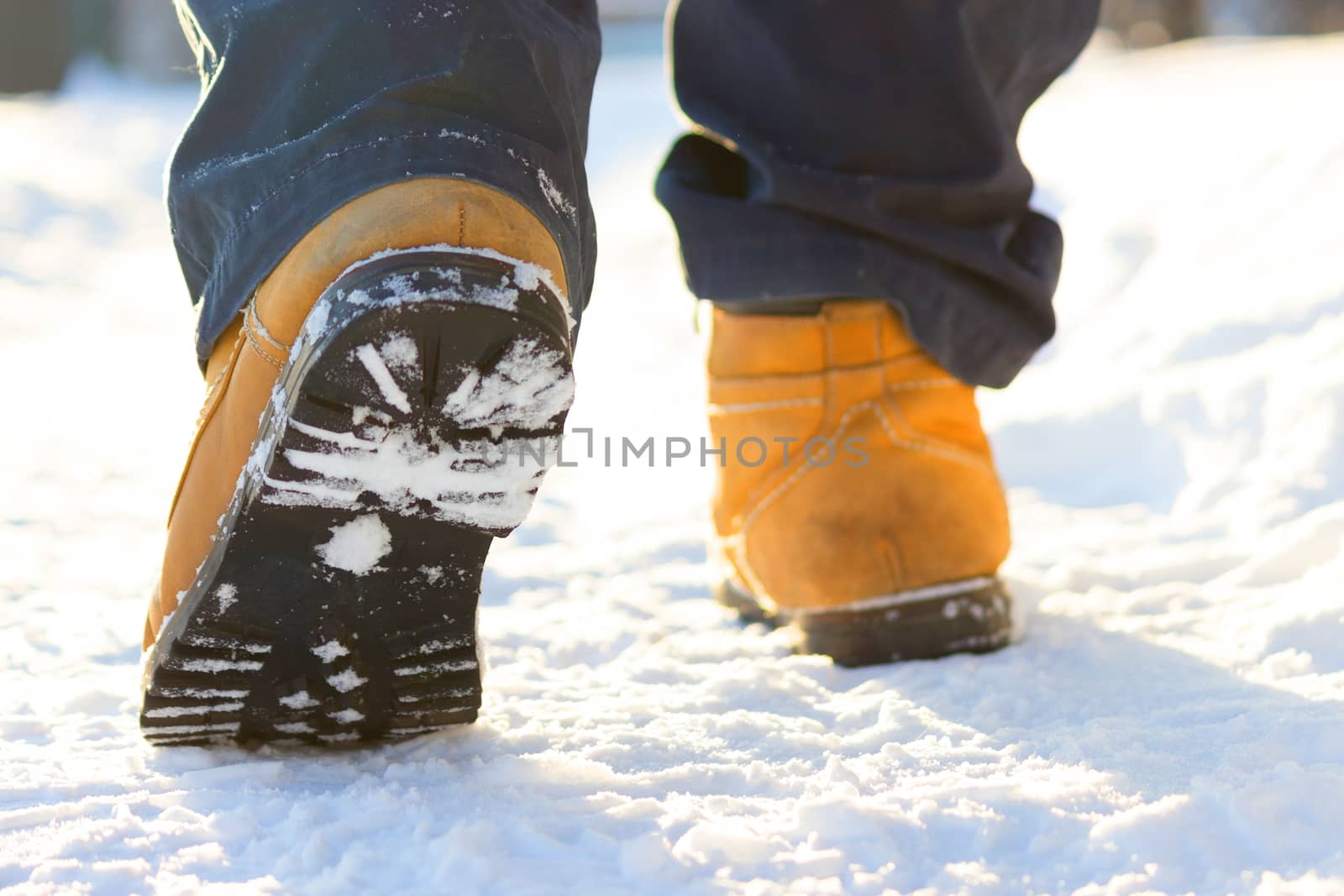 men legs in shoes for extreme tourism by liwei12