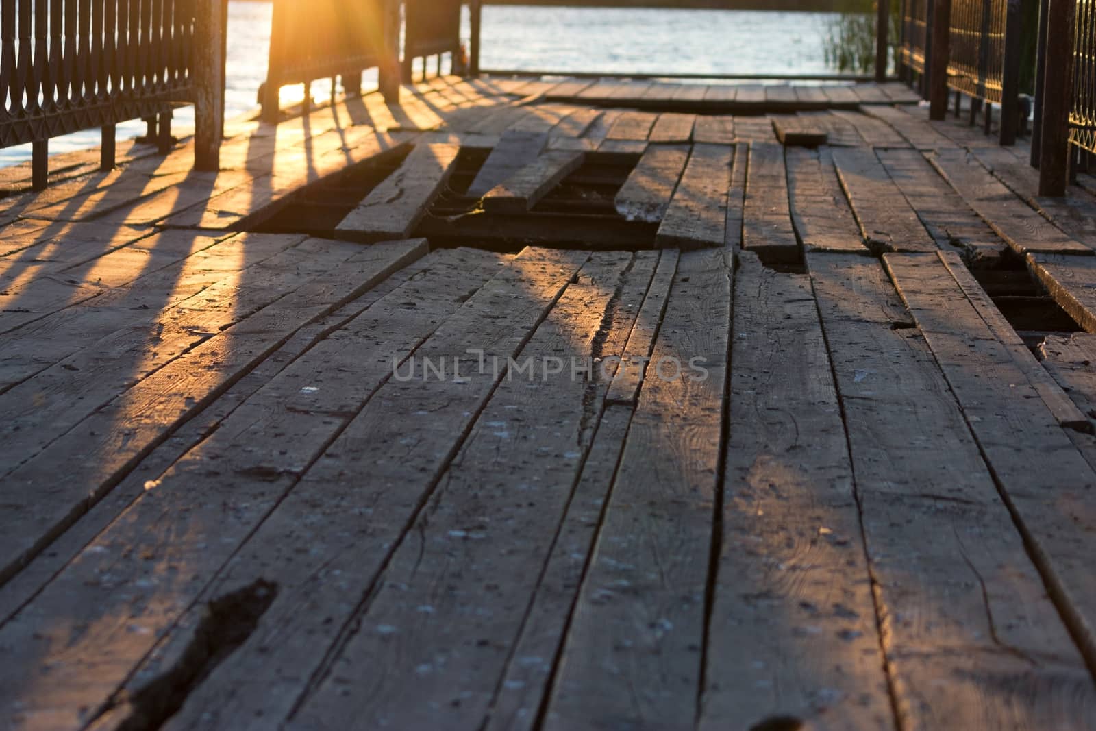 broken wooden bridge by liwei12