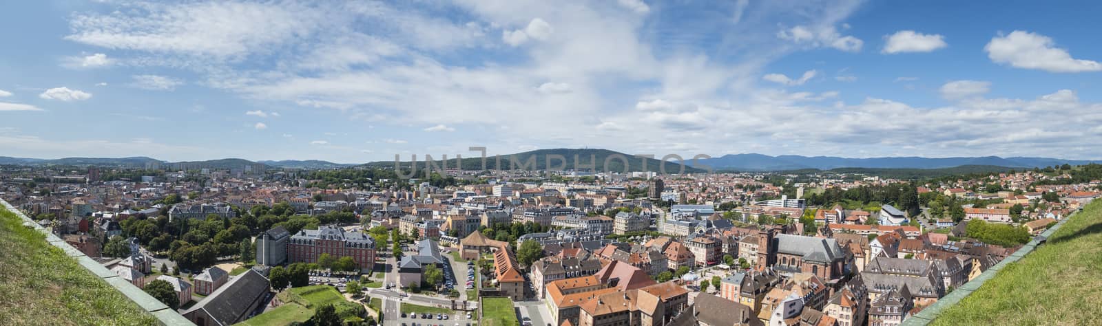 An image of a panoramic view to Belfort France