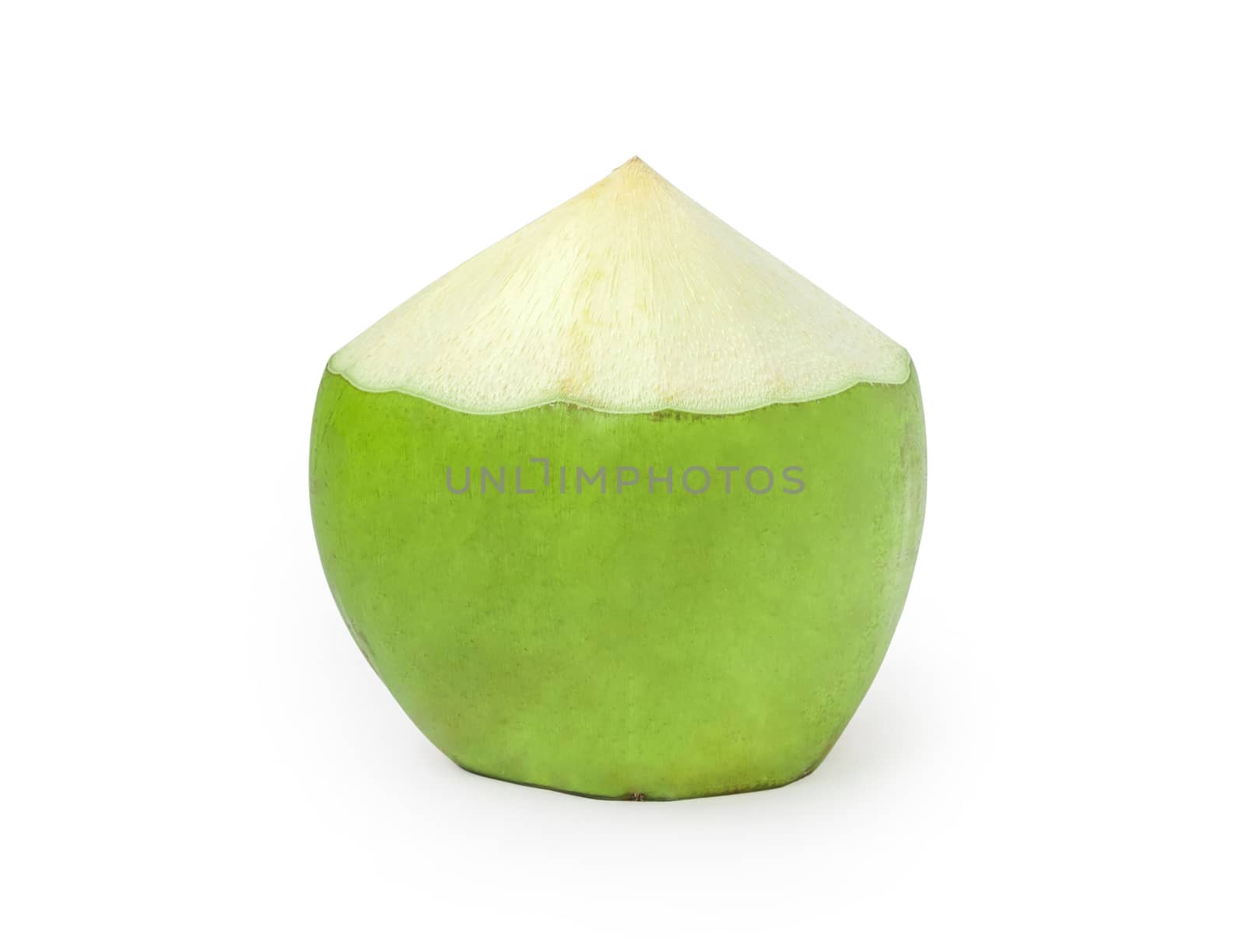 Fresh green coconut fruit on white background by pt.pongsak@gmail.com