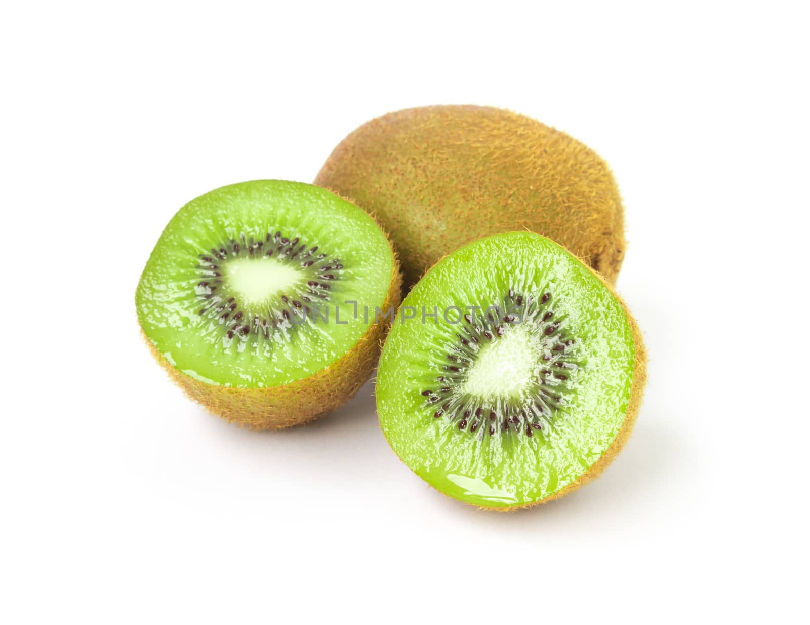 Kiwi fruit on white background, healthy food concept by pt.pongsak@gmail.com