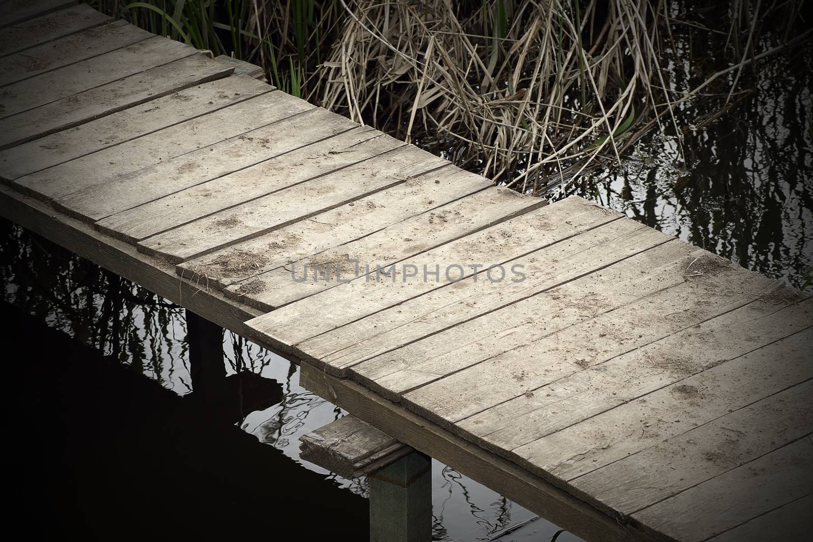 abstract view of a footbridge by taviphoto