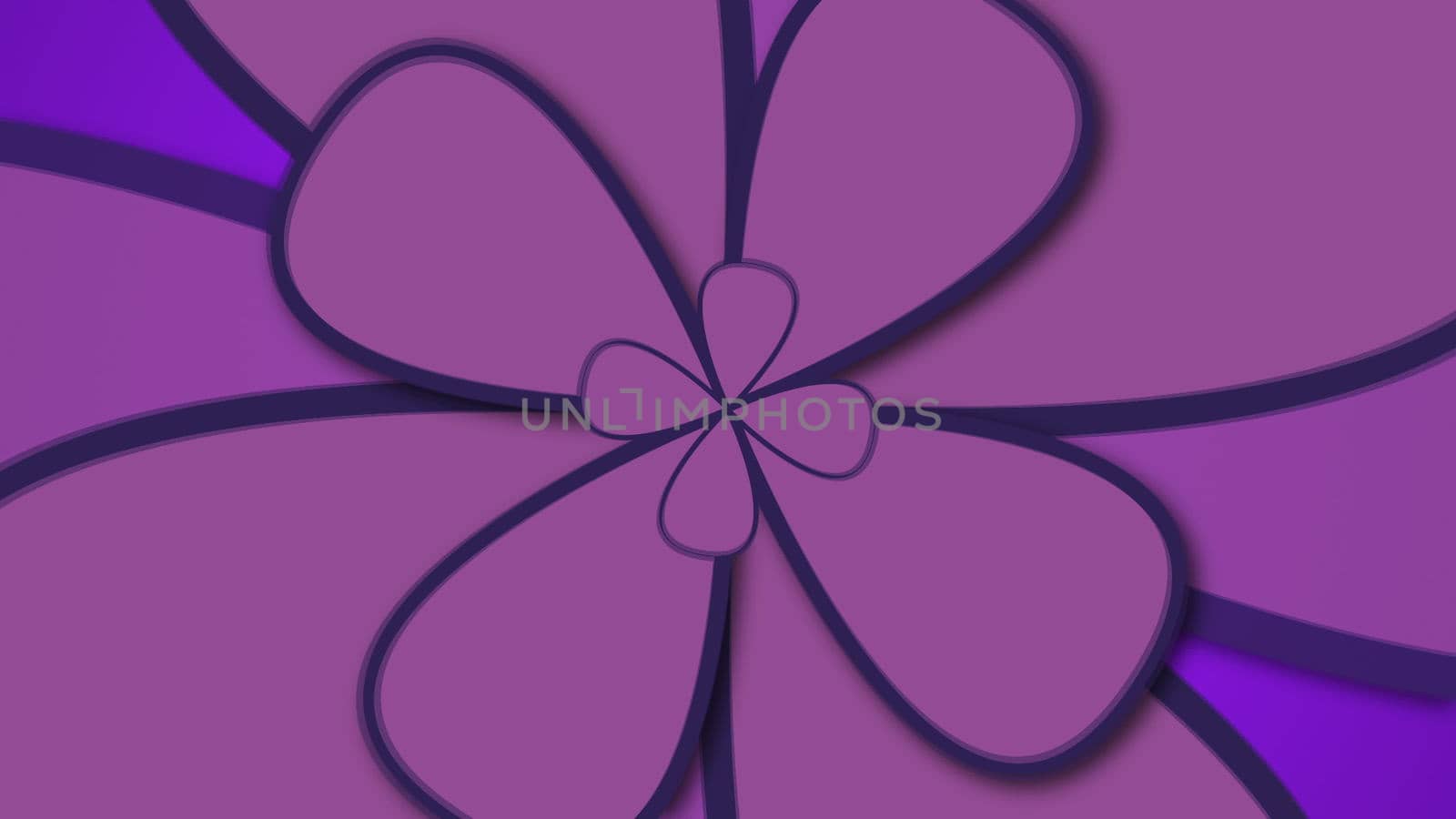 Abstract background with retro flowers. Modern backdrop. 3d rendering