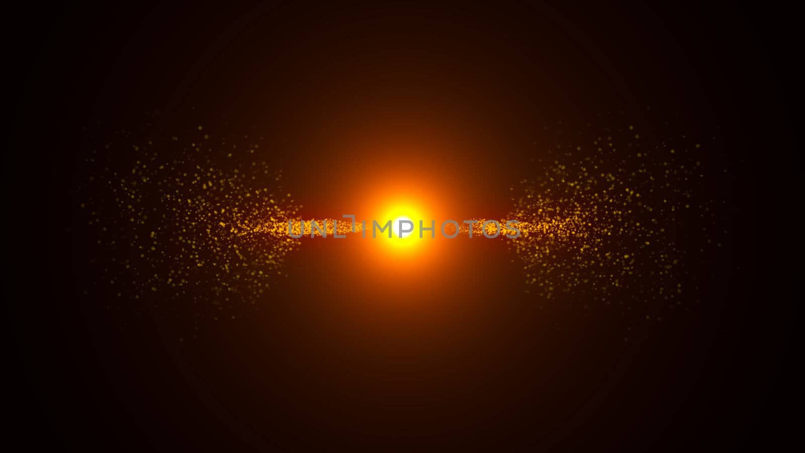Opening intro. Light, Particles Digital background 3d rendered
