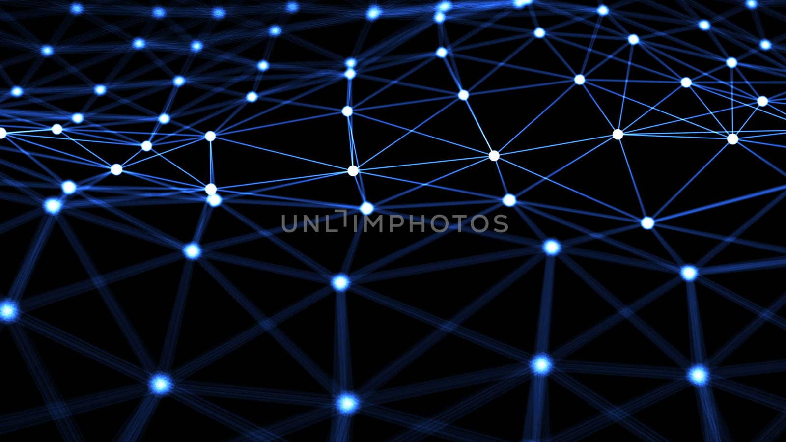 Abstract background with Neuron network. 3d rendering
