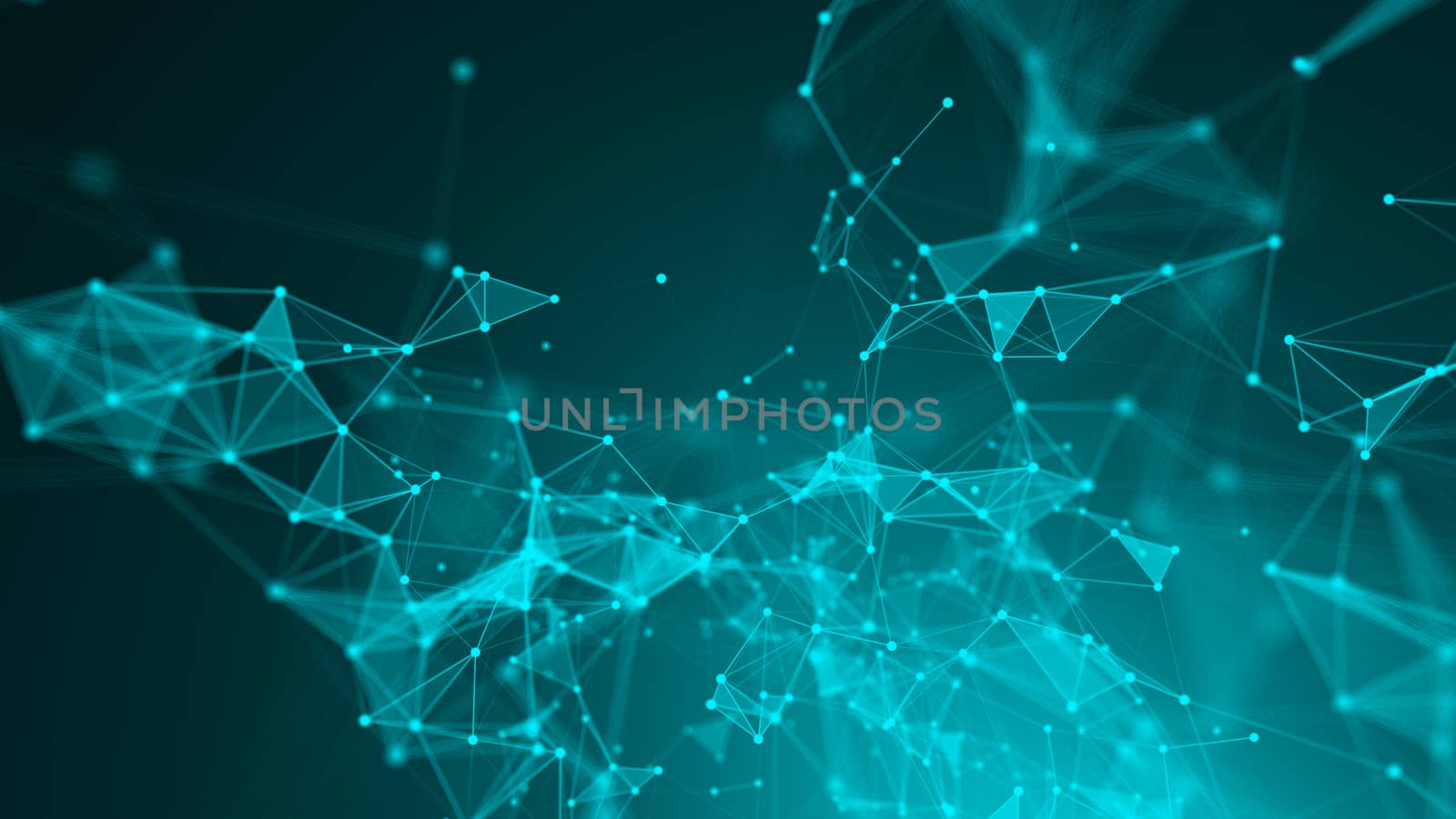 Abstract Polygonal Space Background with Connecting Dots and Lines by nolimit046