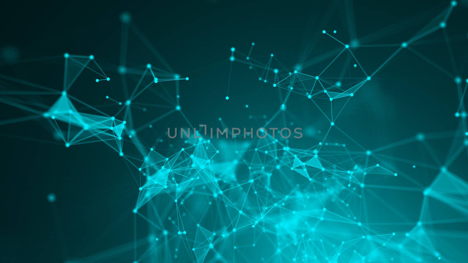 Abstract Polygonal Space Background with Connecting Dots and Lines by nolimit046