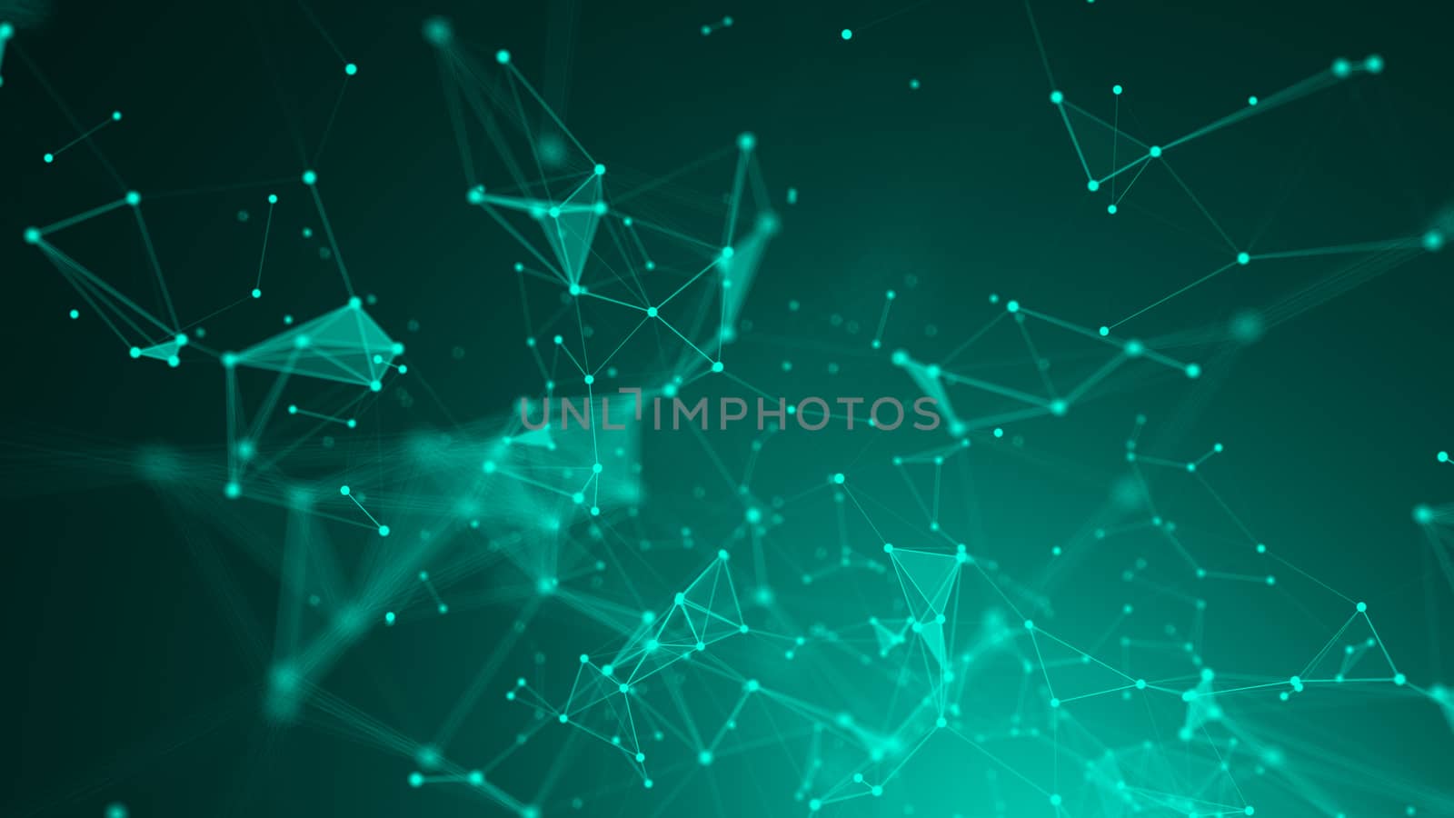 Abstract Polygonal Space Background with Connecting Dots and Lines by nolimit046