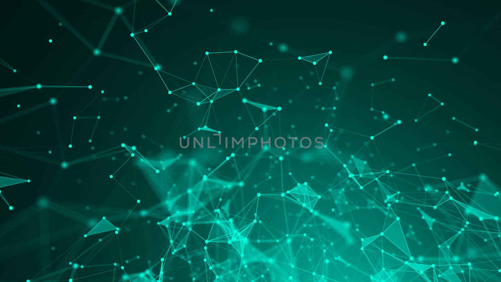 Abstract Polygonal Space Background with Connecting Dots and Lines by nolimit046