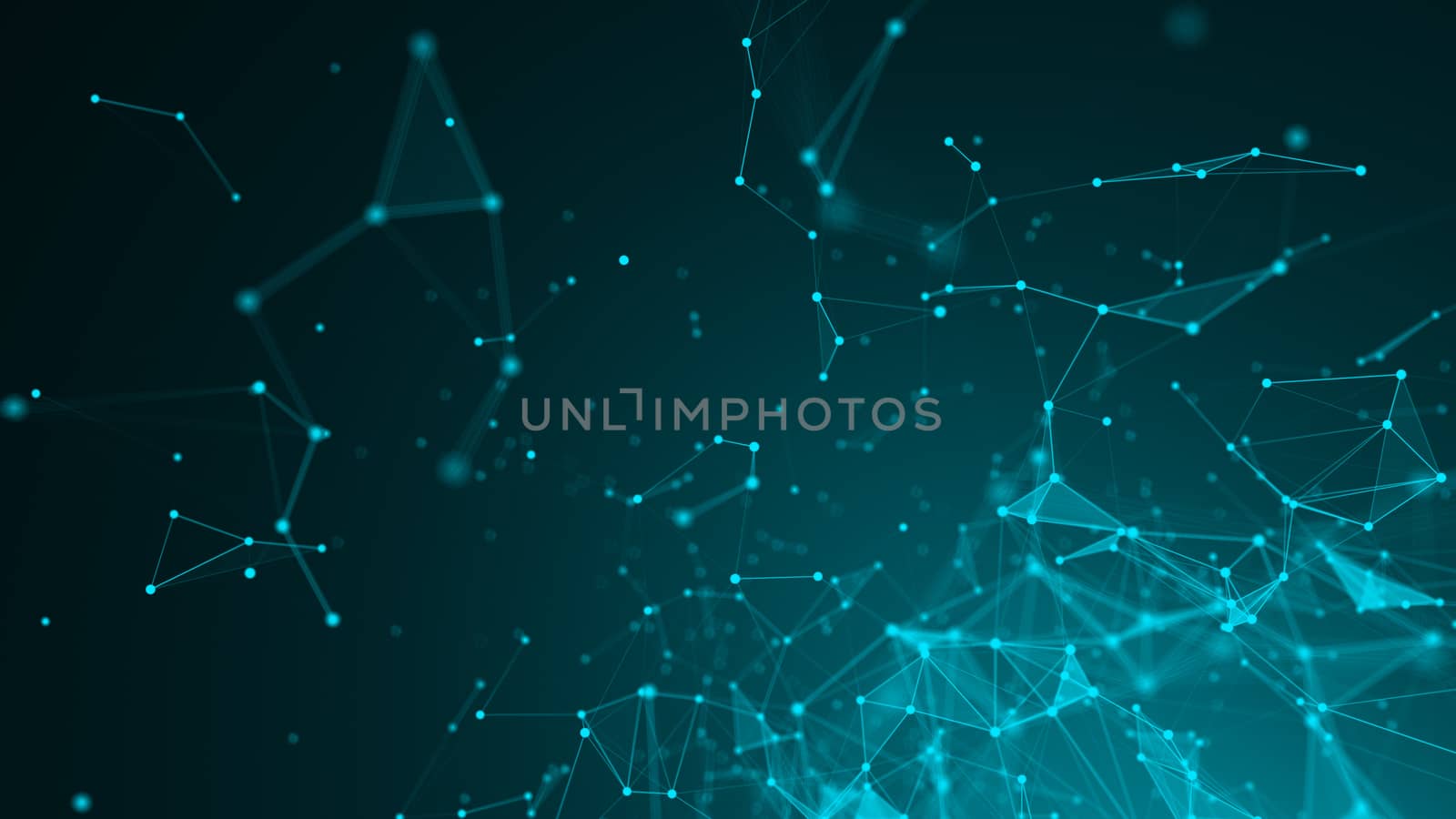 Abstract Polygonal Space Background with Connecting Dots and Lines by nolimit046