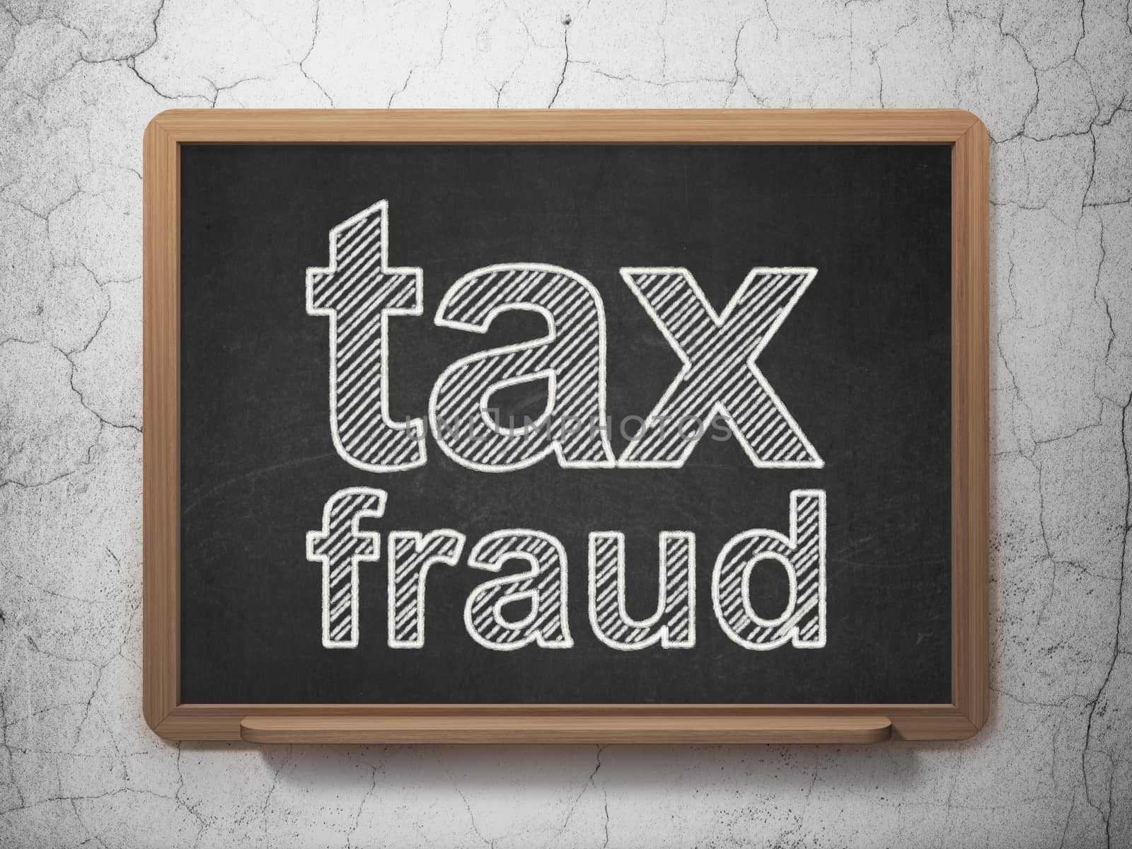 Law concept: Tax Fraud on chalkboard background by maxkabakov