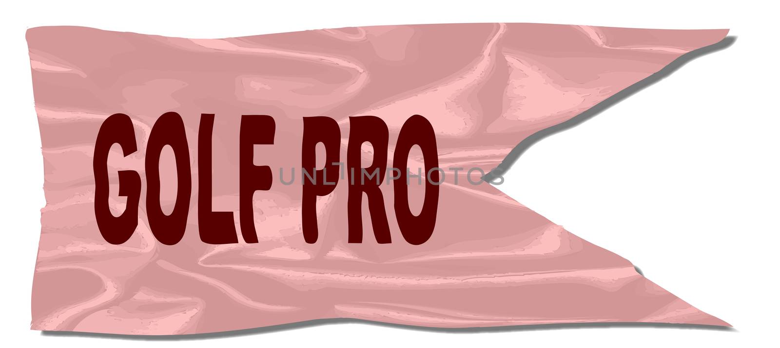 Golf Pro Silk Flag by Bigalbaloo