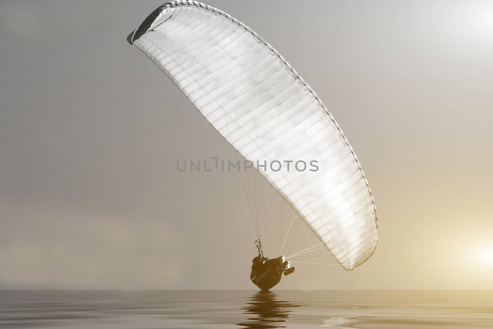 Paraglider in the sunset by Fr@nk
