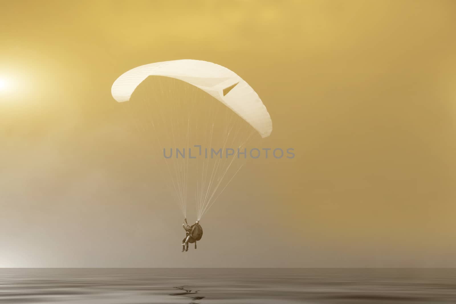 Paraglider in the sunset by Fr@nk